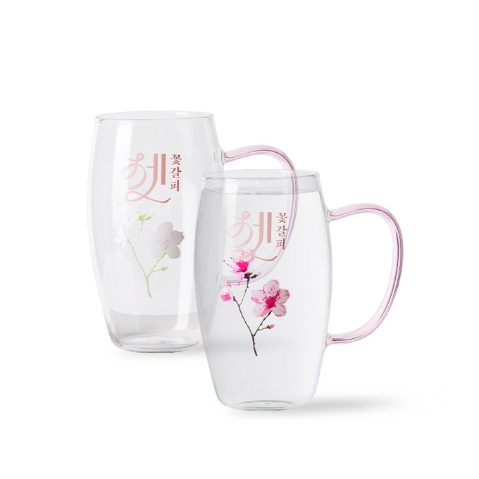 [꽃갈피 셋] Color-Changing Glass Cup Set