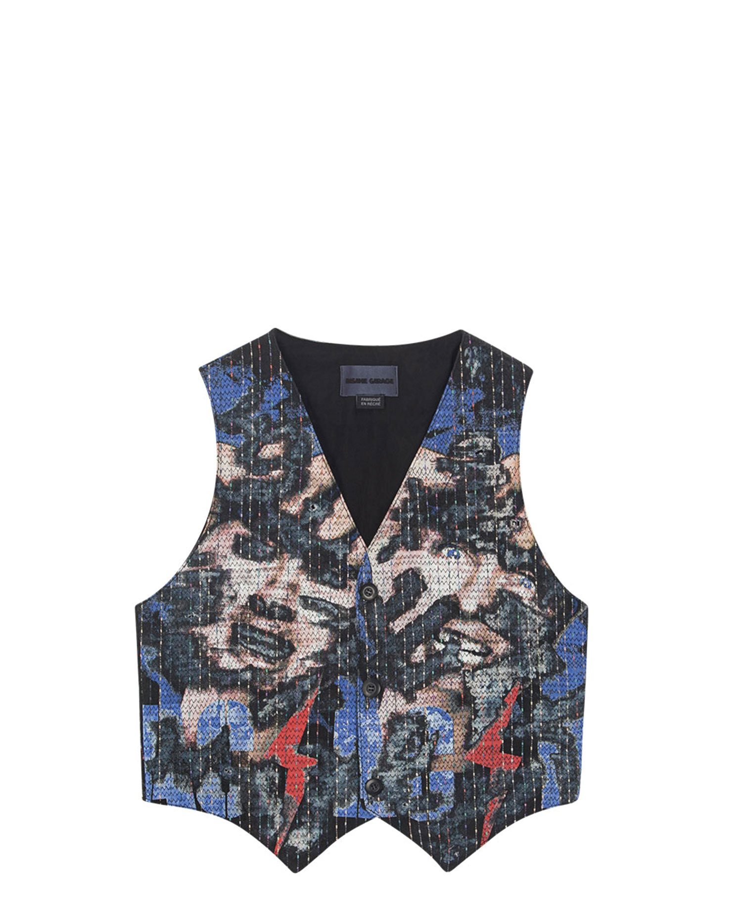 AC/DC EMBROIDERED VEST_BLACK