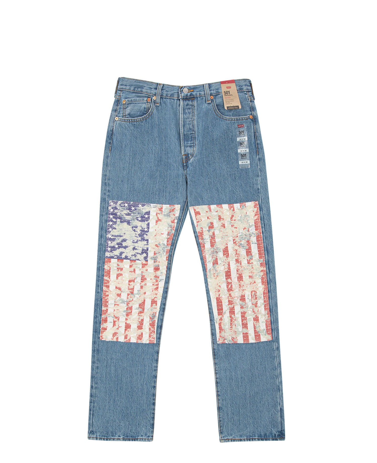 US FLAG EMBROIDERED LEVI'S 501_INDIGO