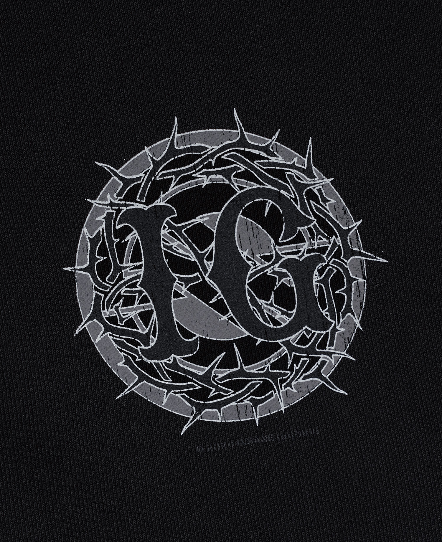 INSANE PANTHER SCRATCH ZIP FRONT HOODIE_BLACK