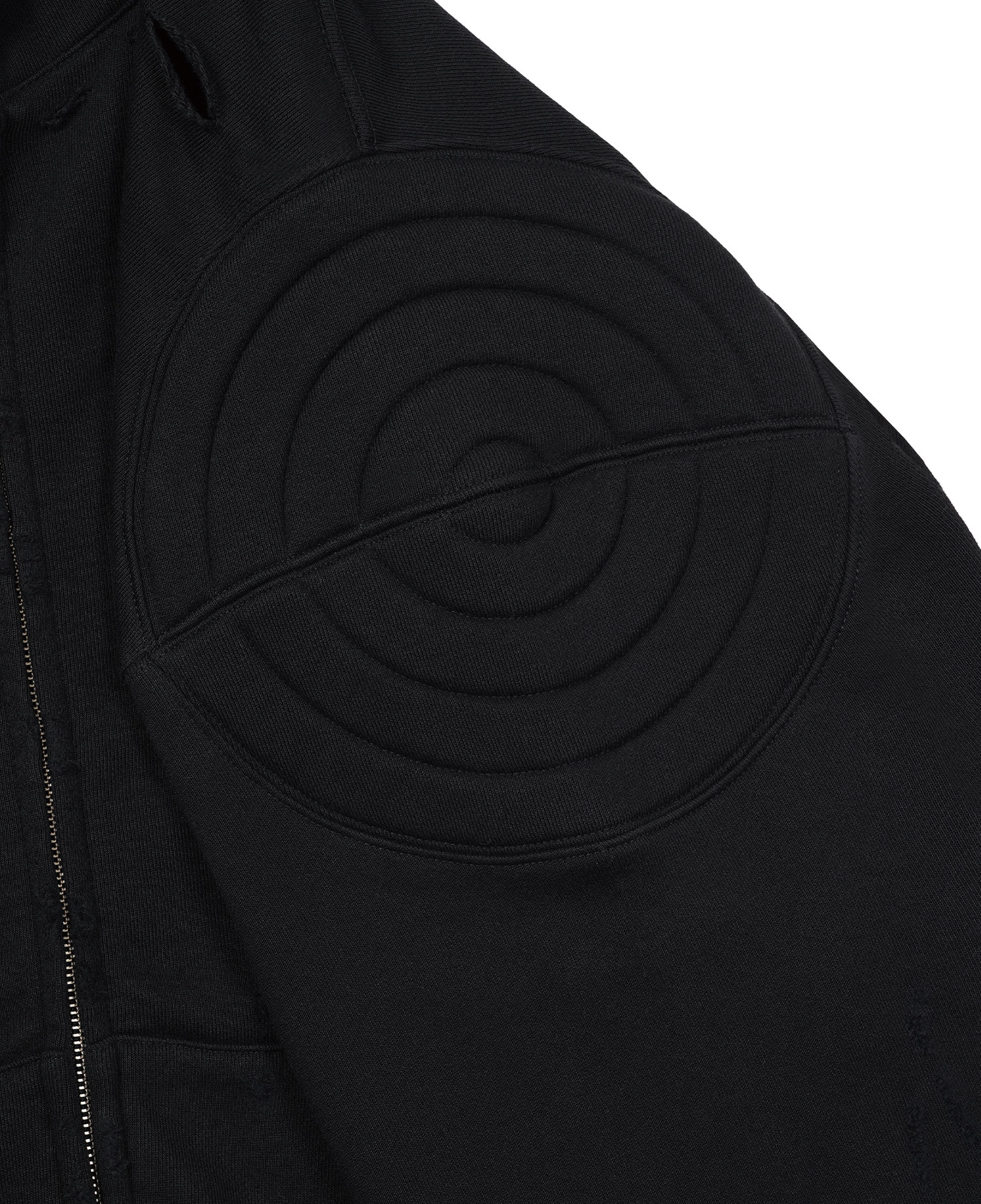 INSANE PANTHER SCRATCH ZIP FRONT HOODIE_BLACK