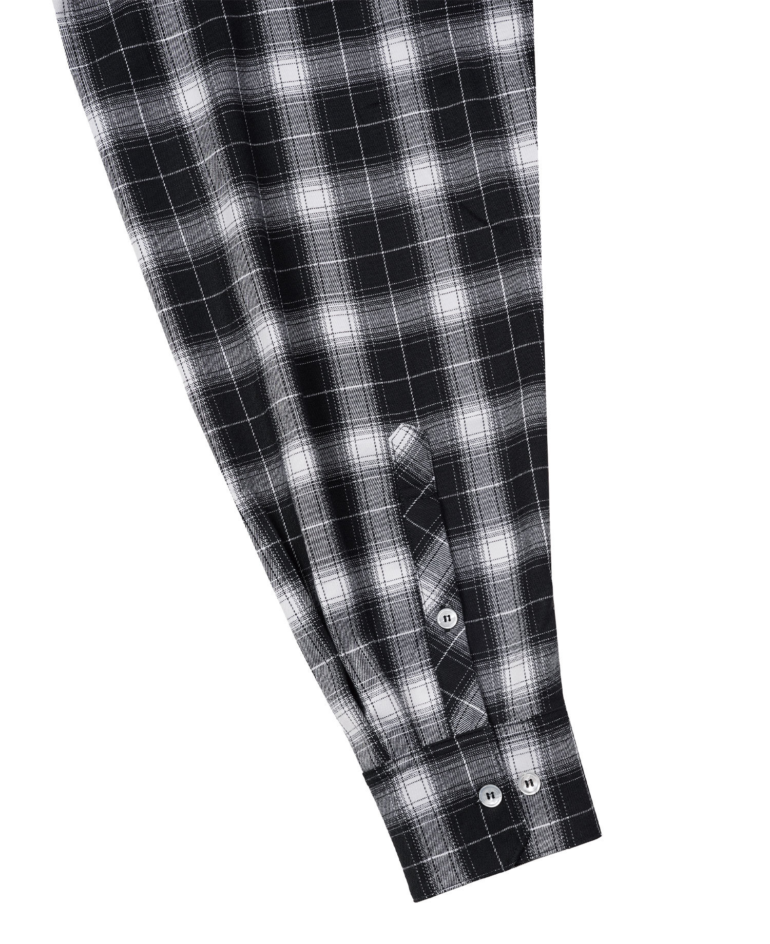 INSANE FLANNEL PADDED HOODIE SHIRT_BLACK