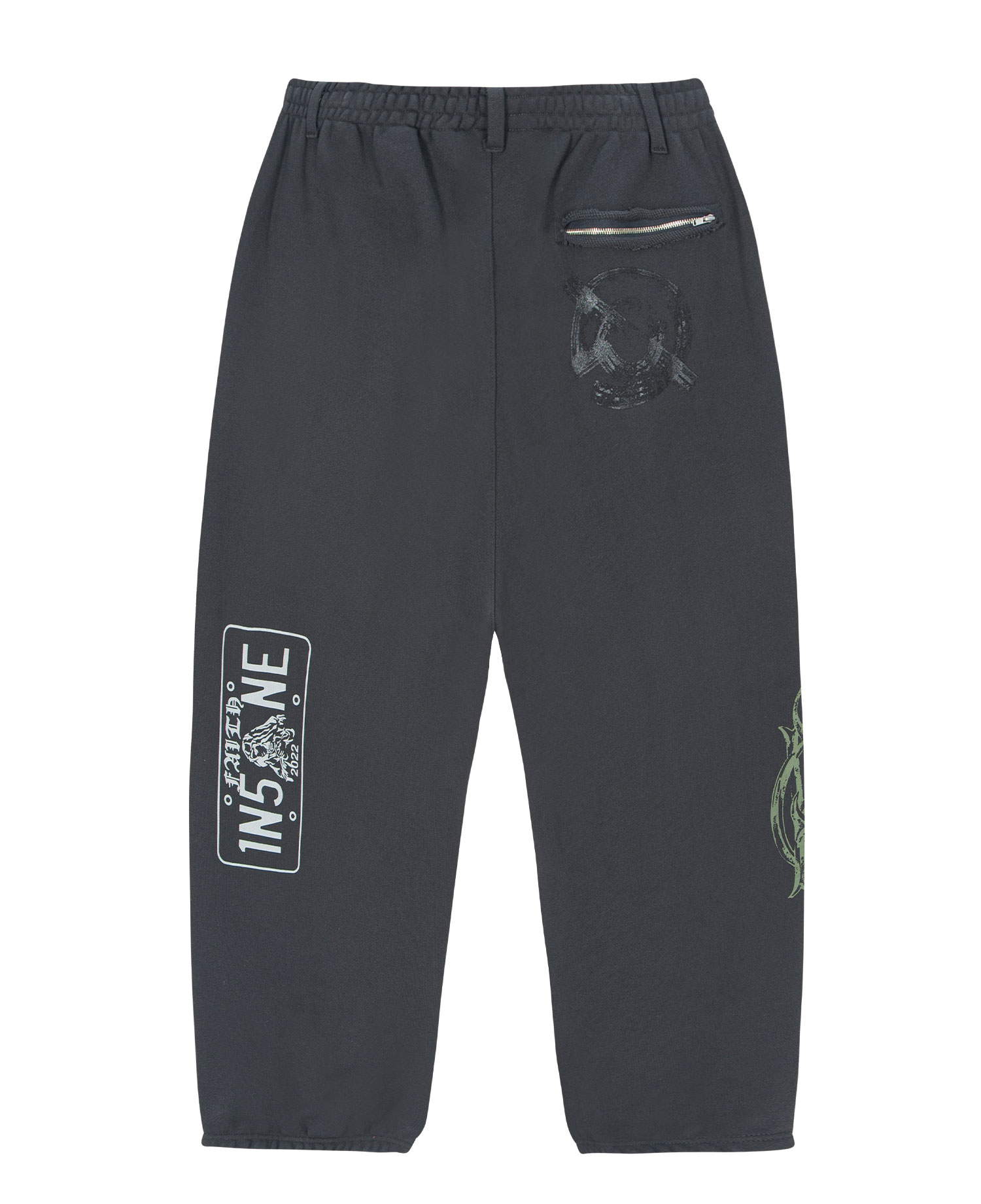 INSANE GRAPHIC SWEAT PANTS_BLACK