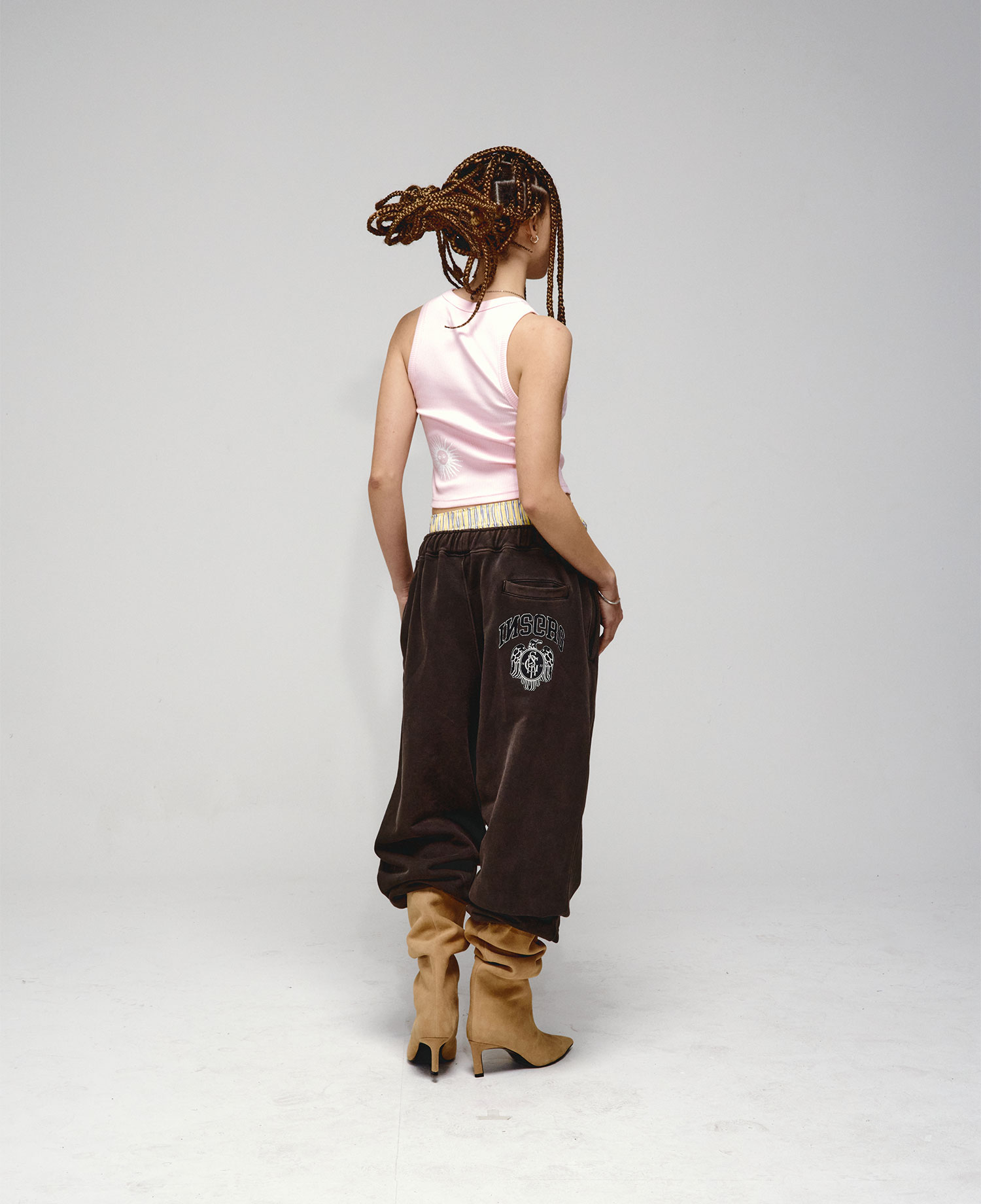 INSANE BASIC SWEAT PANTS_BROWN