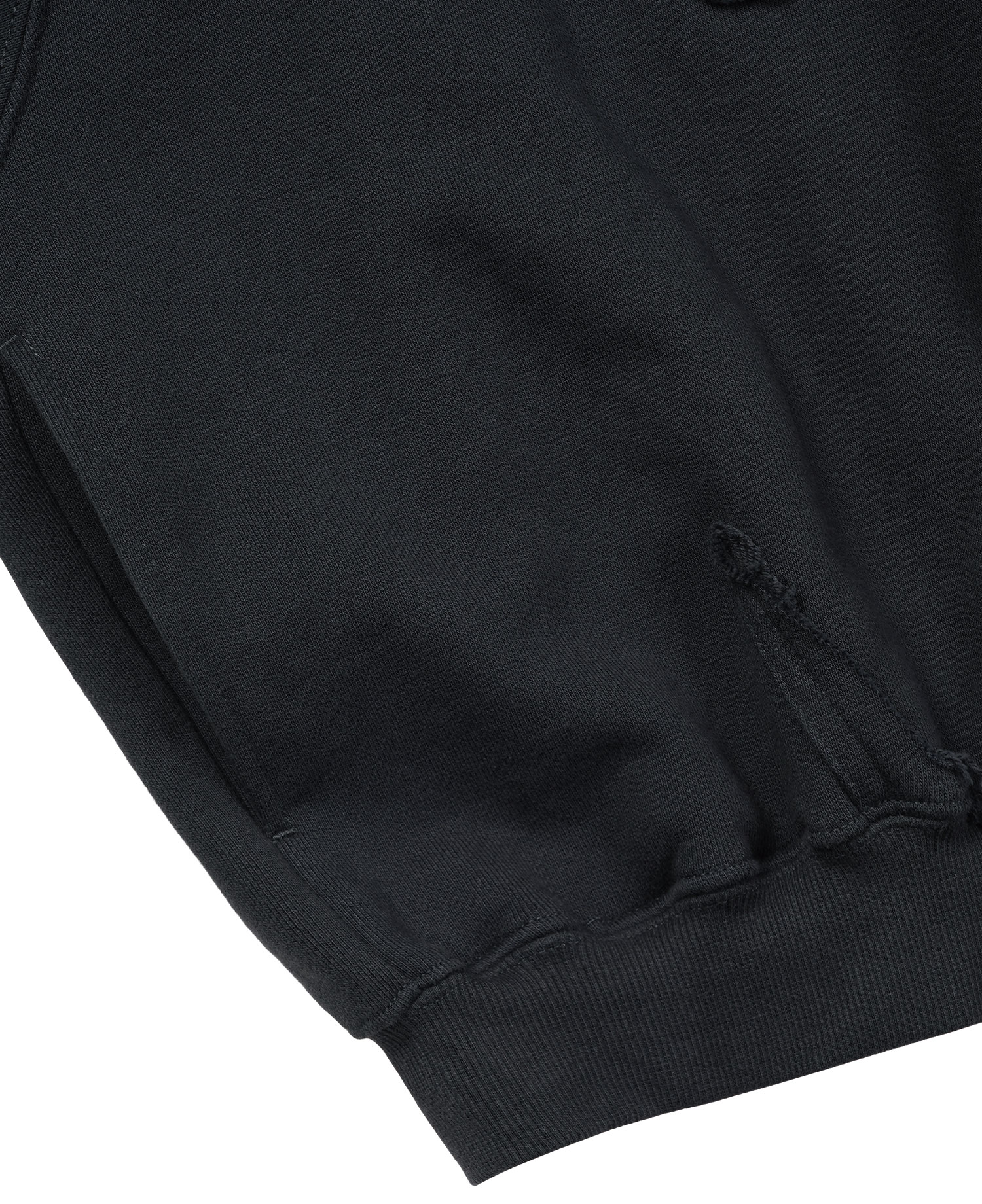 INSANE DISTRESSED HOODIE_BLACK