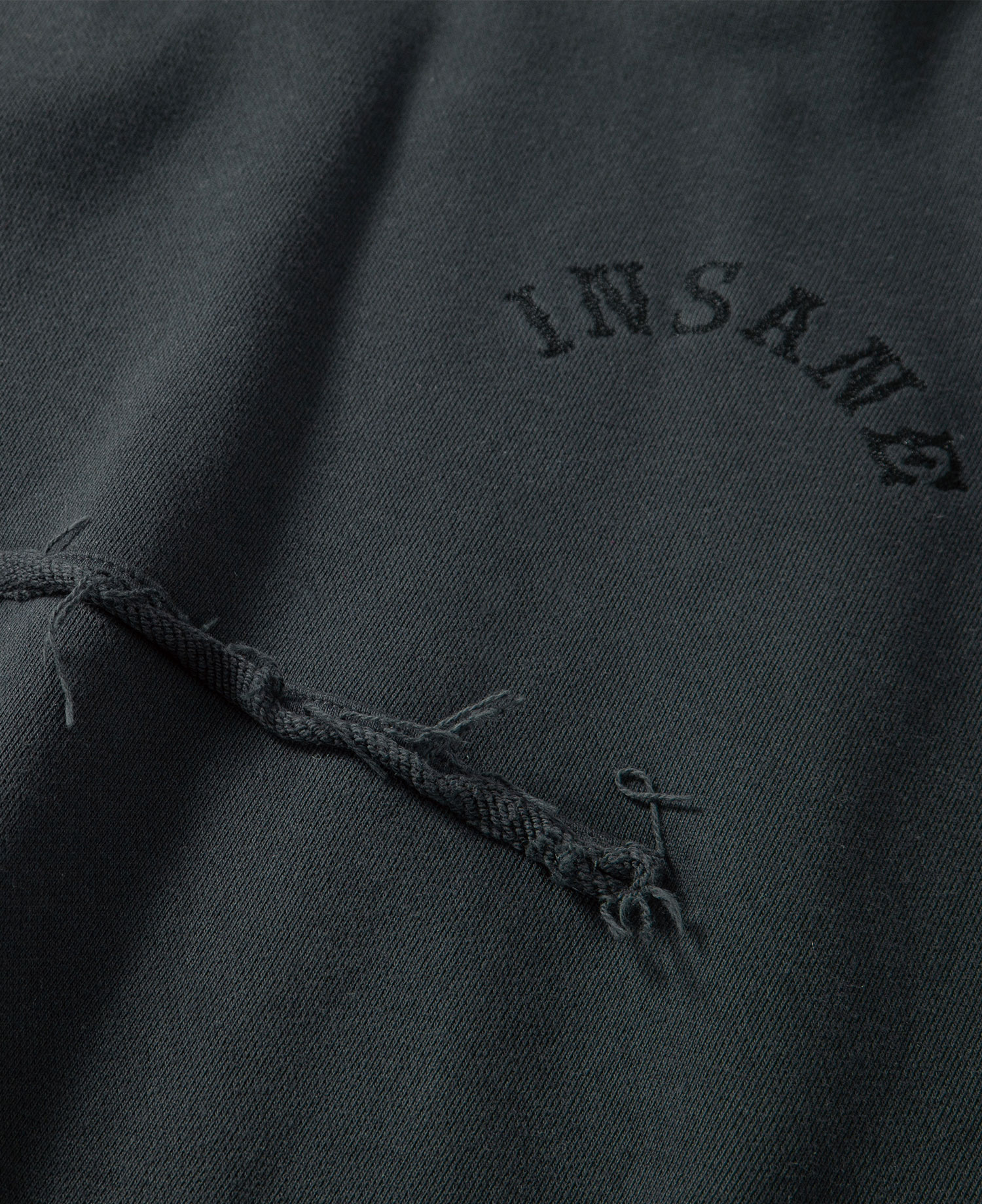 INSANE DISTRESSED HOODIE_BLACK