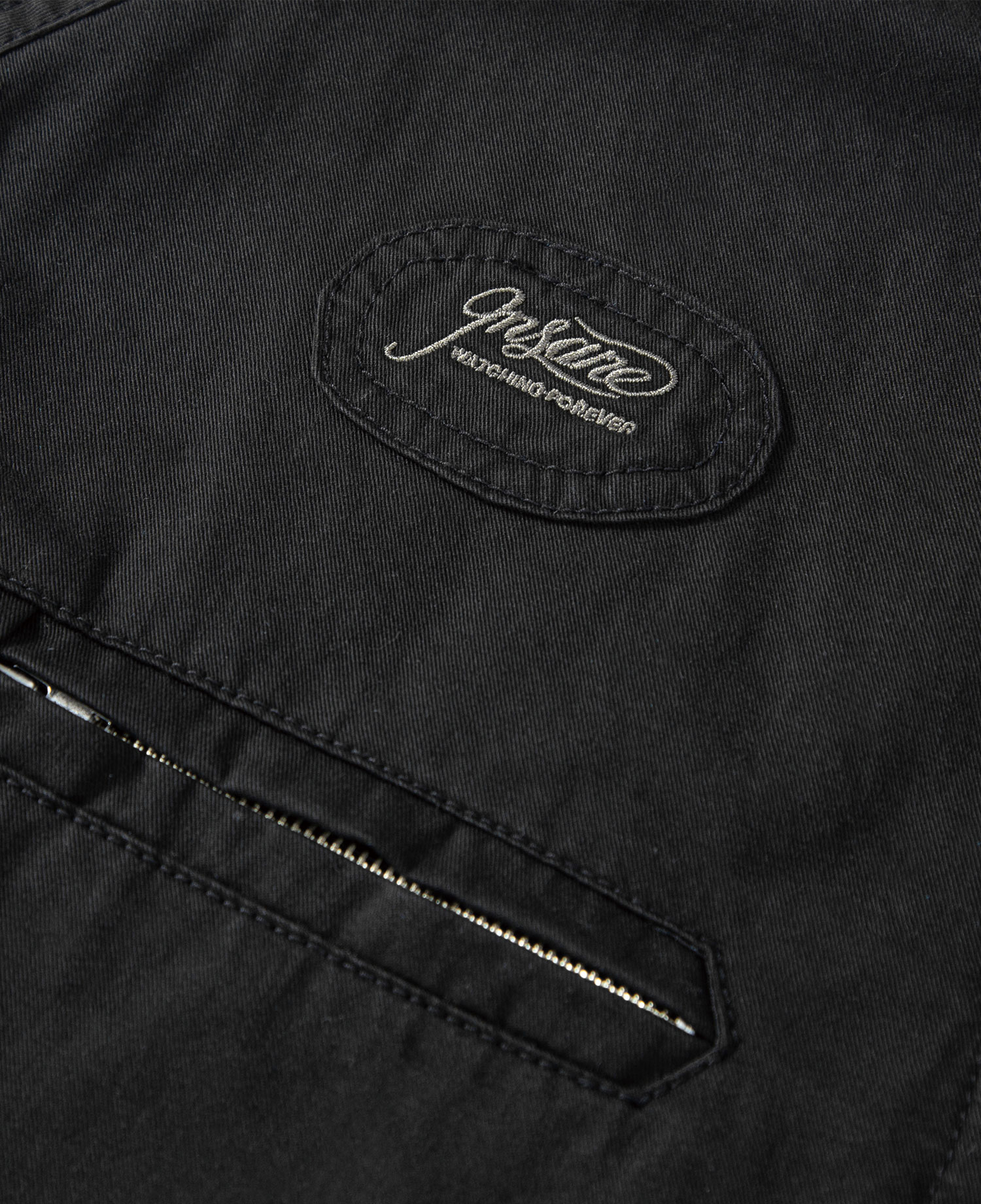 INSANE PADDED SHOULDER HARRINGTON JACKET_BLACK