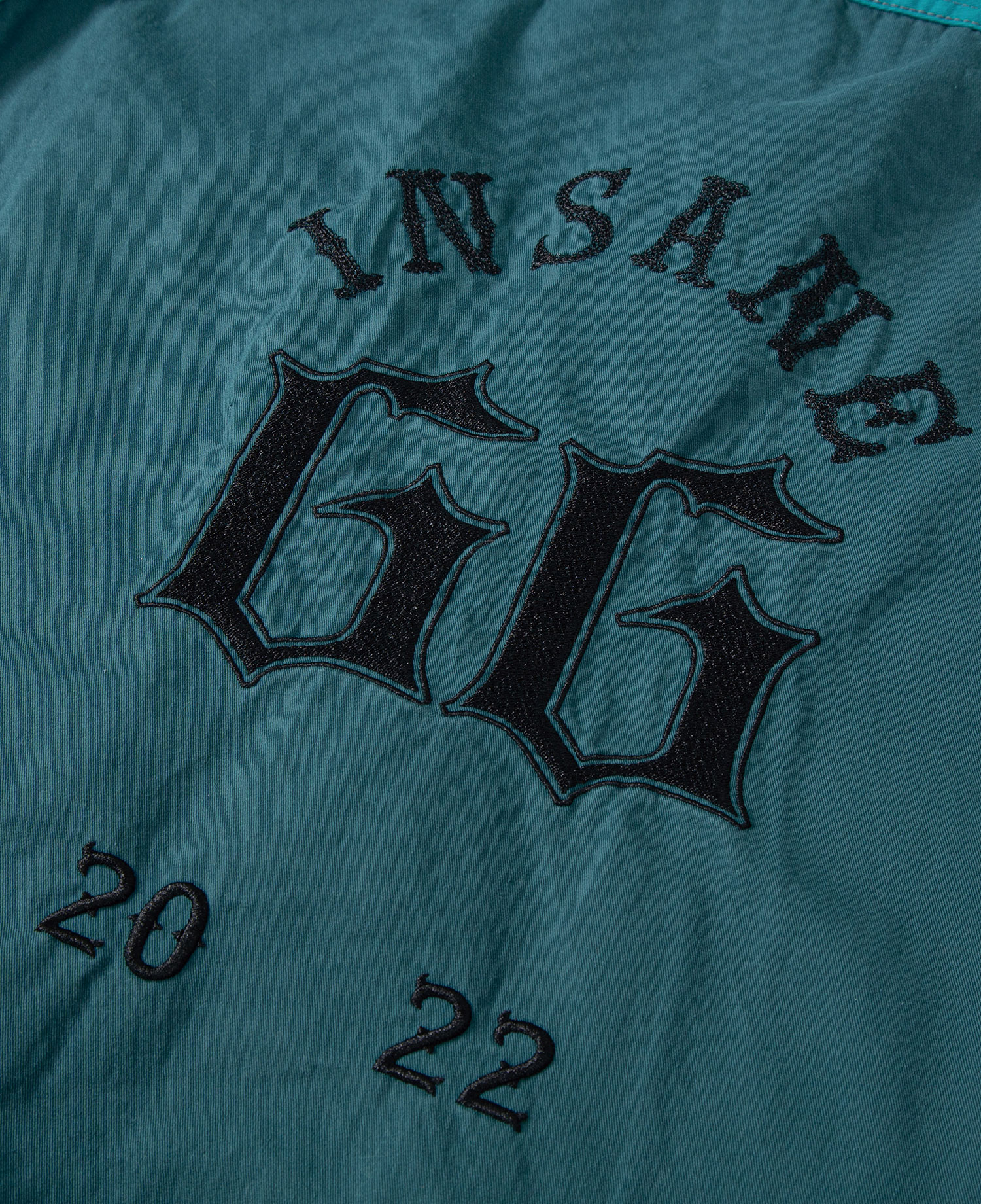 INSANE PADDED SHOULDER HARRINGTON JACKET_TEAL