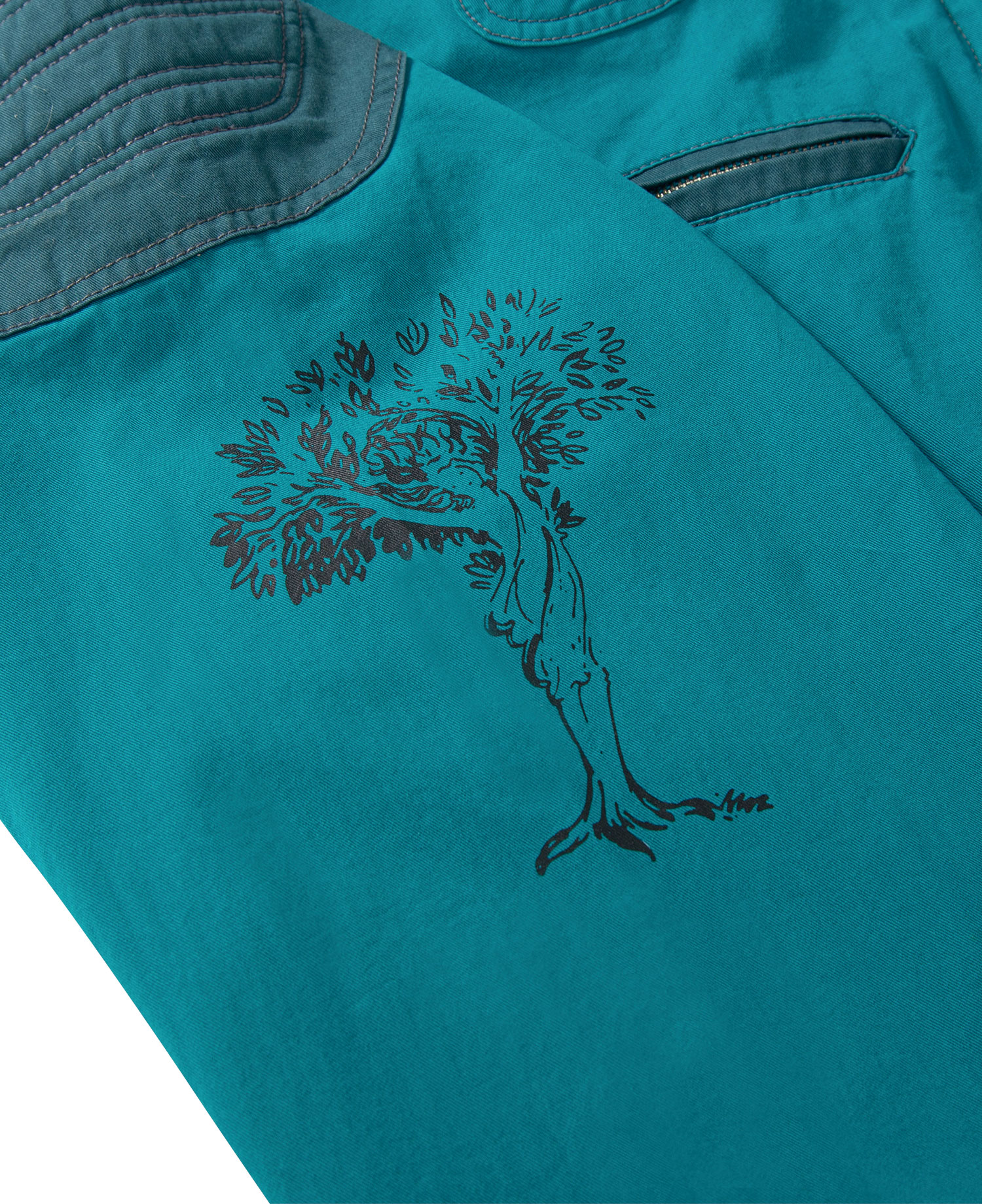INSANE PADDED SHOULDER HARRINGTON JACKET_TEAL