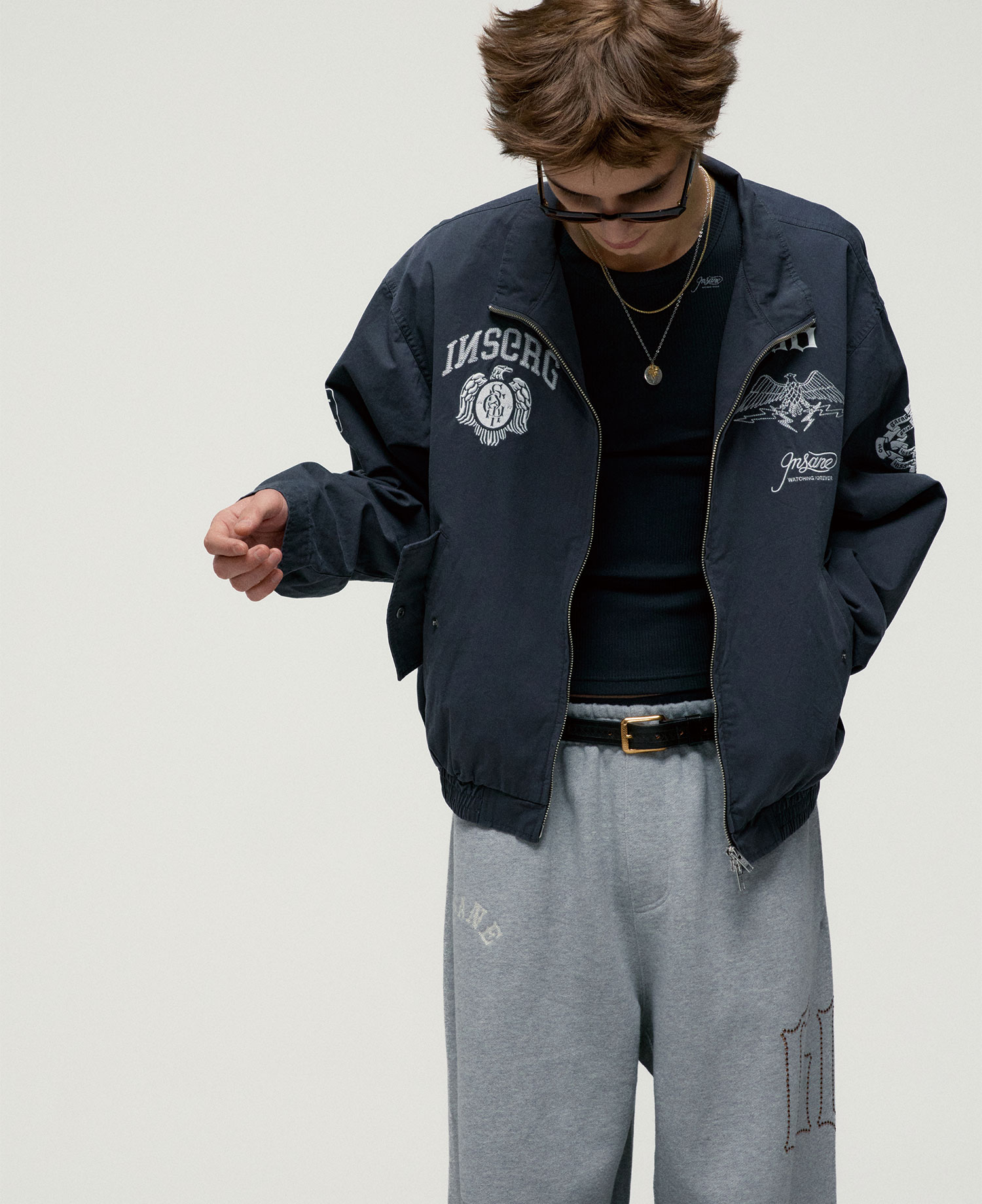 INSANE HARRINGTON JACKET_CHARCOAL