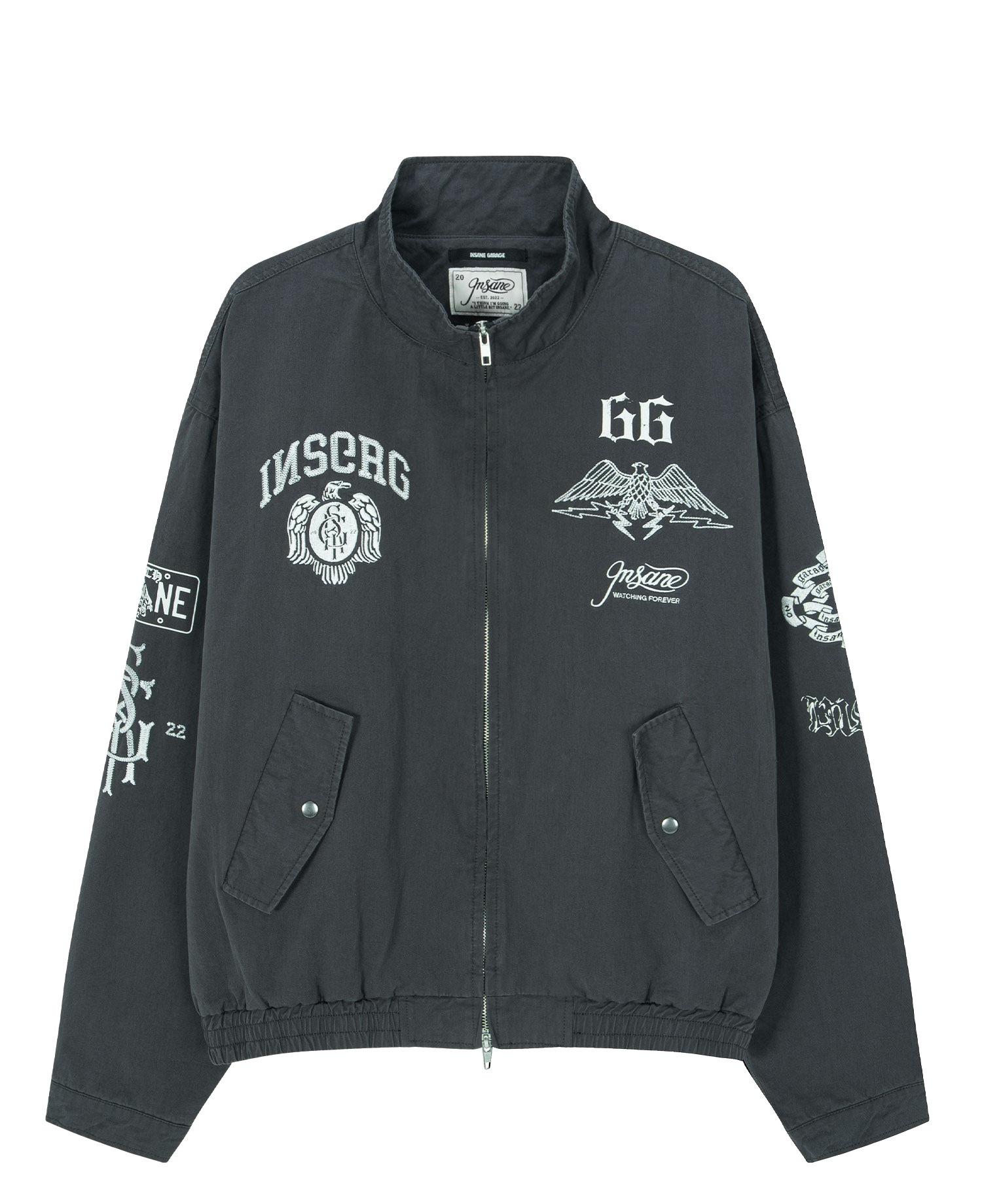 INSANE HARRINGTON JACKET_CHARCOAL