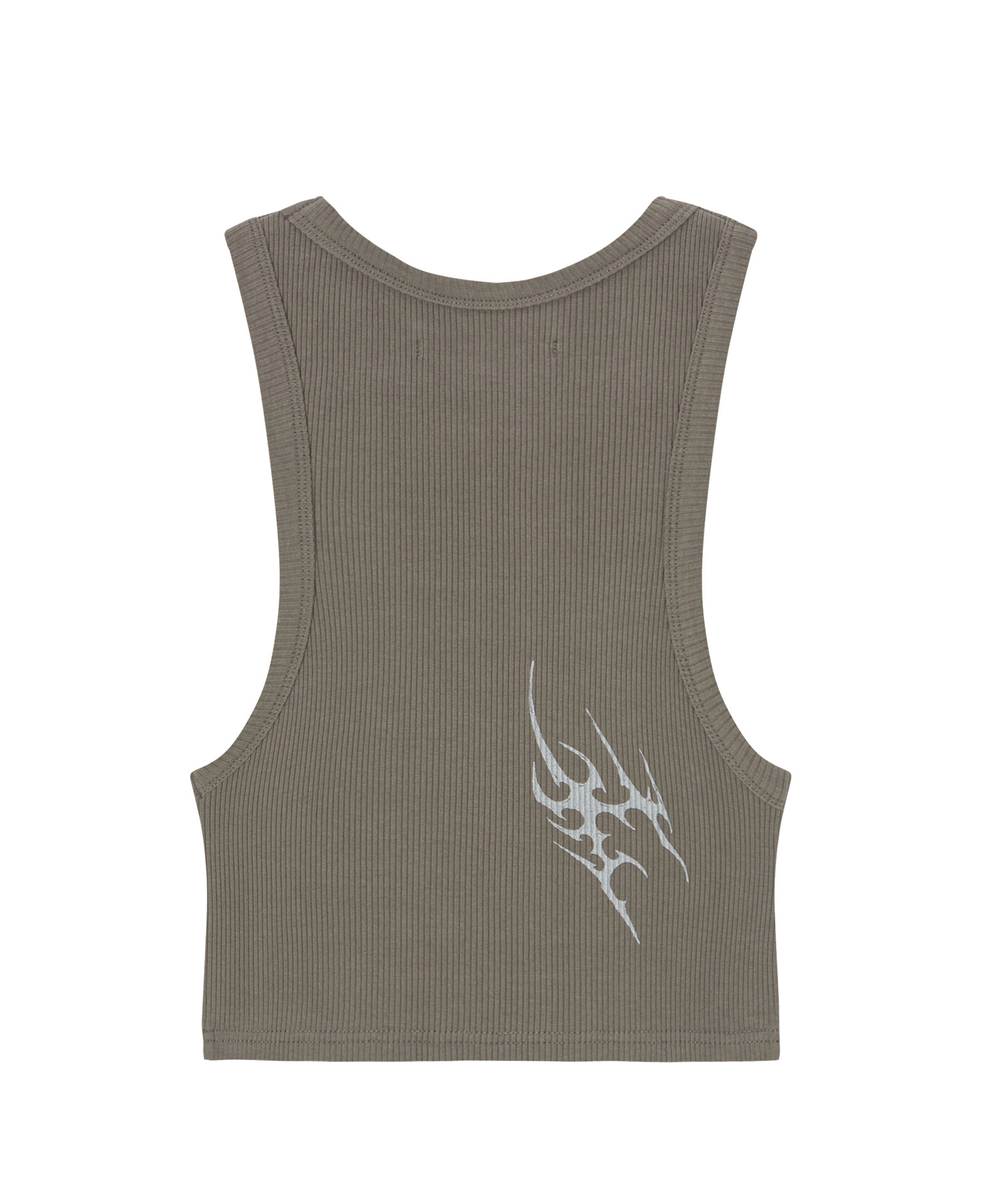 INSANE WOMEN'S GRAPHIC CROP SLEEVELESS_BROWN