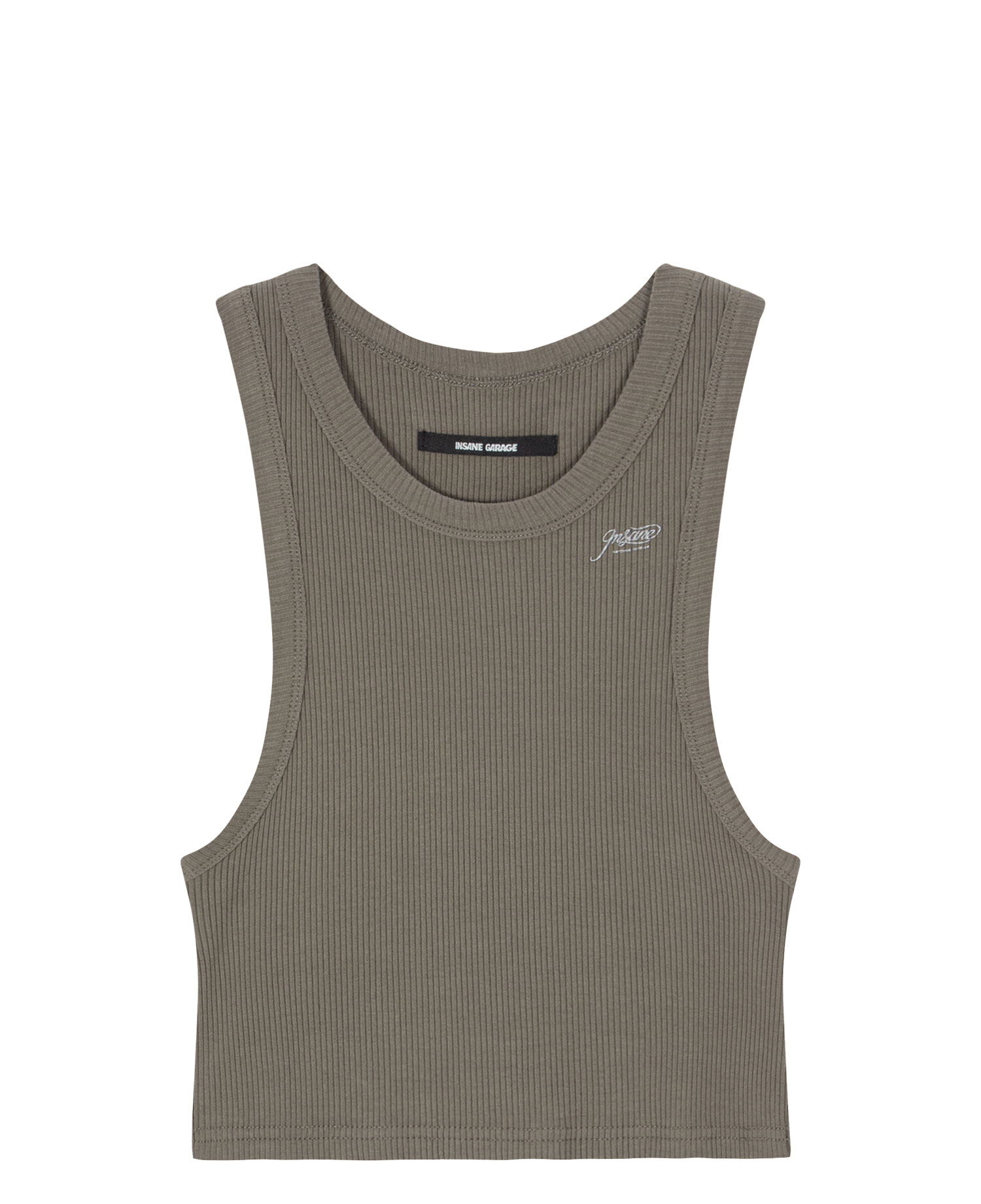 INSANE WOMEN'S GRAPHIC CROP SLEEVELESS_BROWN