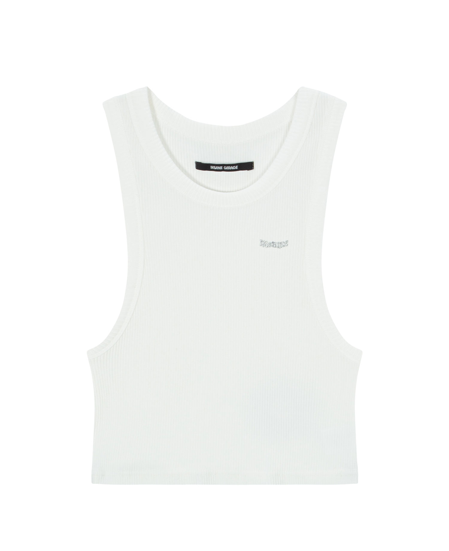 INSANE WOMEN'S GRAPHIC CROP SLEEVELESS_OFF WHITE