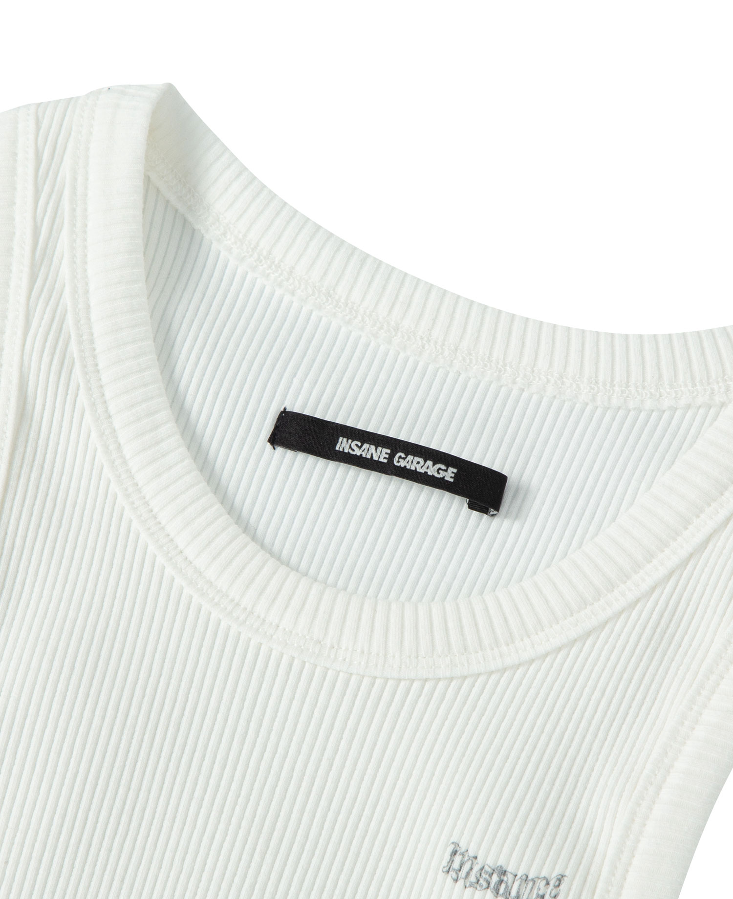 INSANE WOMEN'S GRAPHIC CROP SLEEVELESS_OFF WHITE
