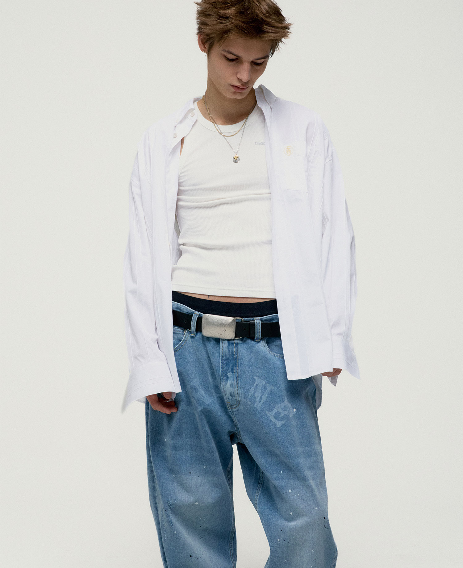 INSANE PAINT SPLATTER JEANS_LIGHT INDIGO