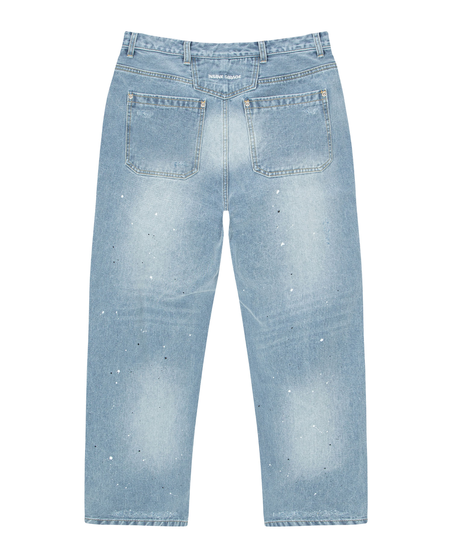 INSANE PAINT SPLATTER JEANS_LIGHT INDIGO