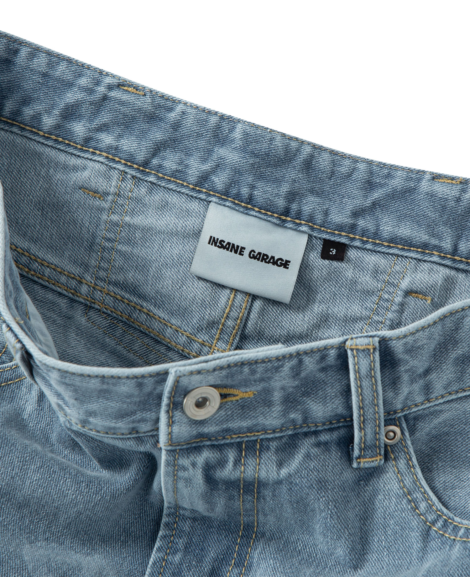 INSANE PAINT SPLATTER JEANS_LIGHT INDIGO