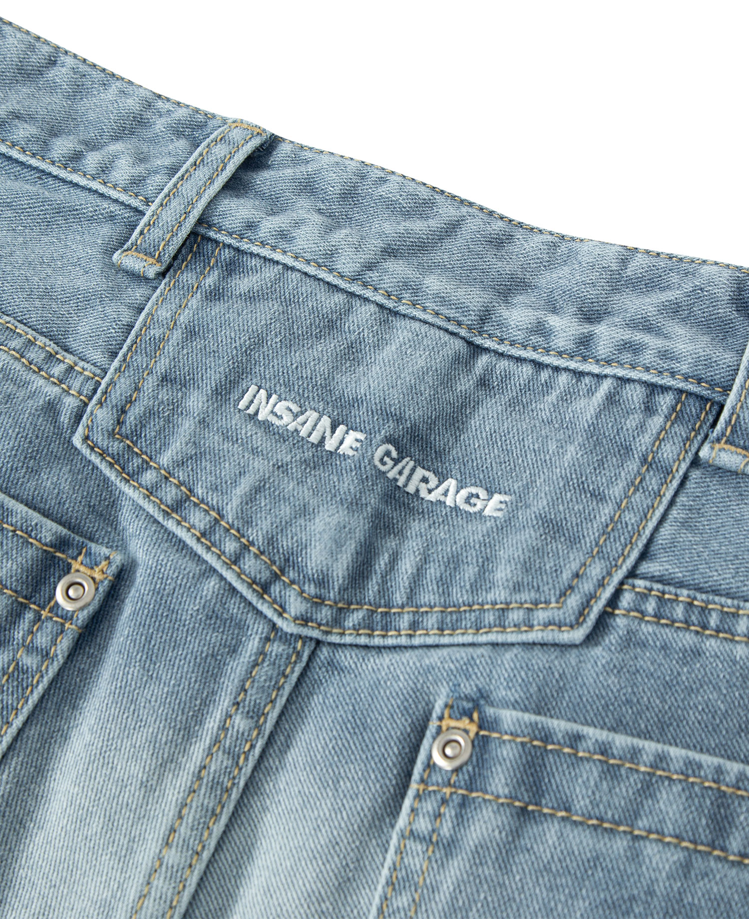 INSANE PAINT SPLATTER JEANS_LIGHT INDIGO