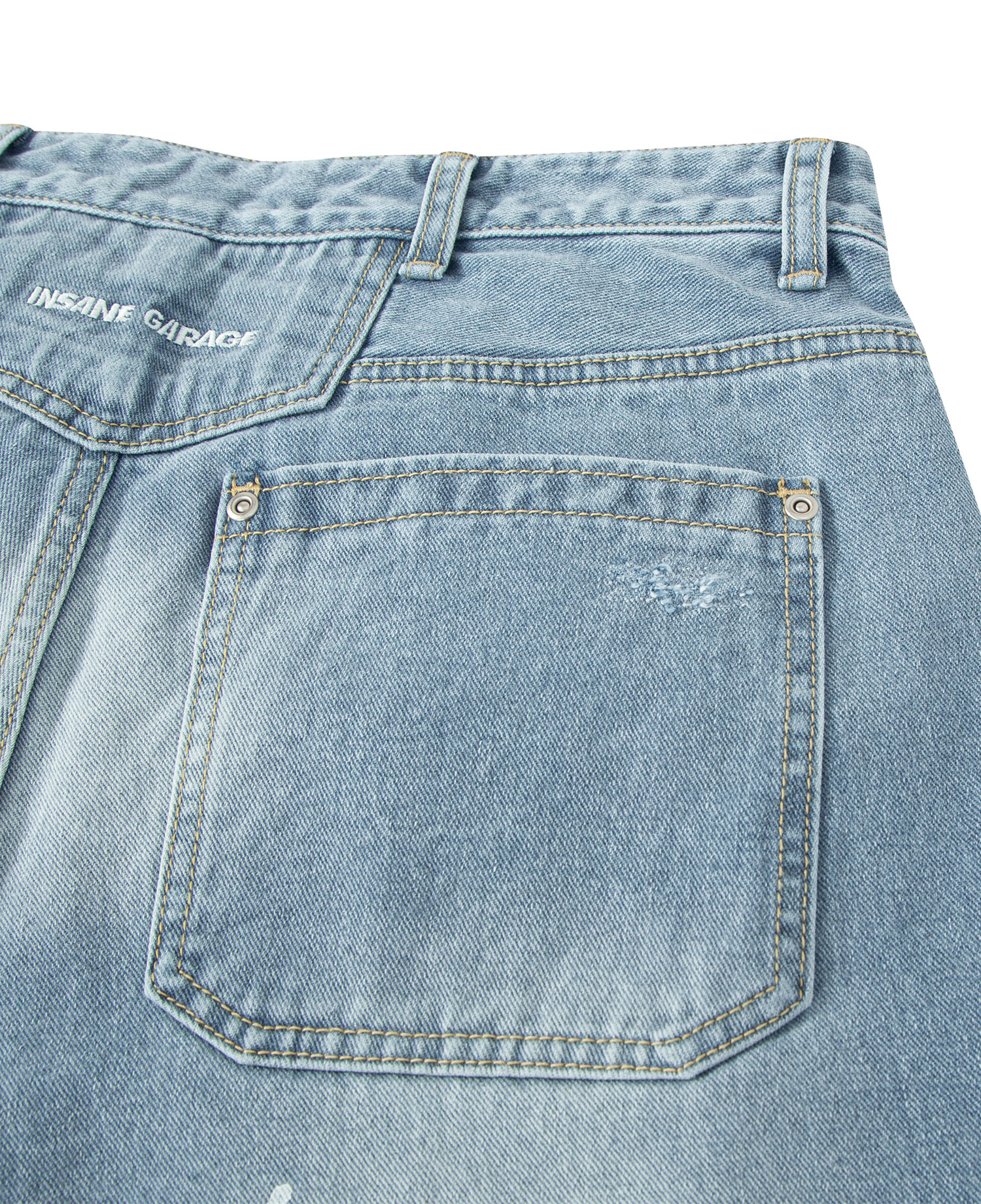 INSANE PAINT SPLATTER JEANS_LIGHT INDIGO