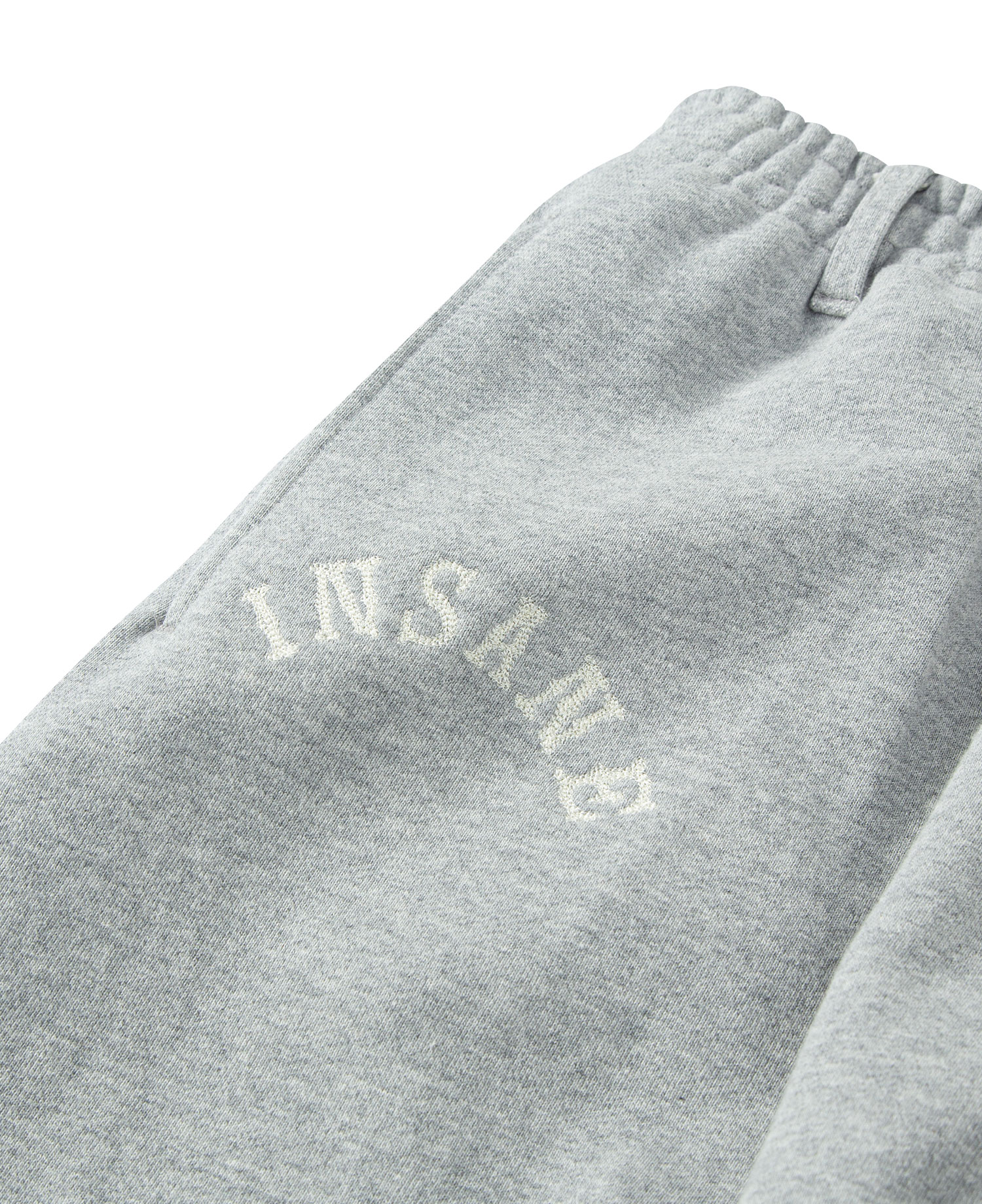 INSANE RHINESTONE SWEAT PANTS_MELANGE GREY