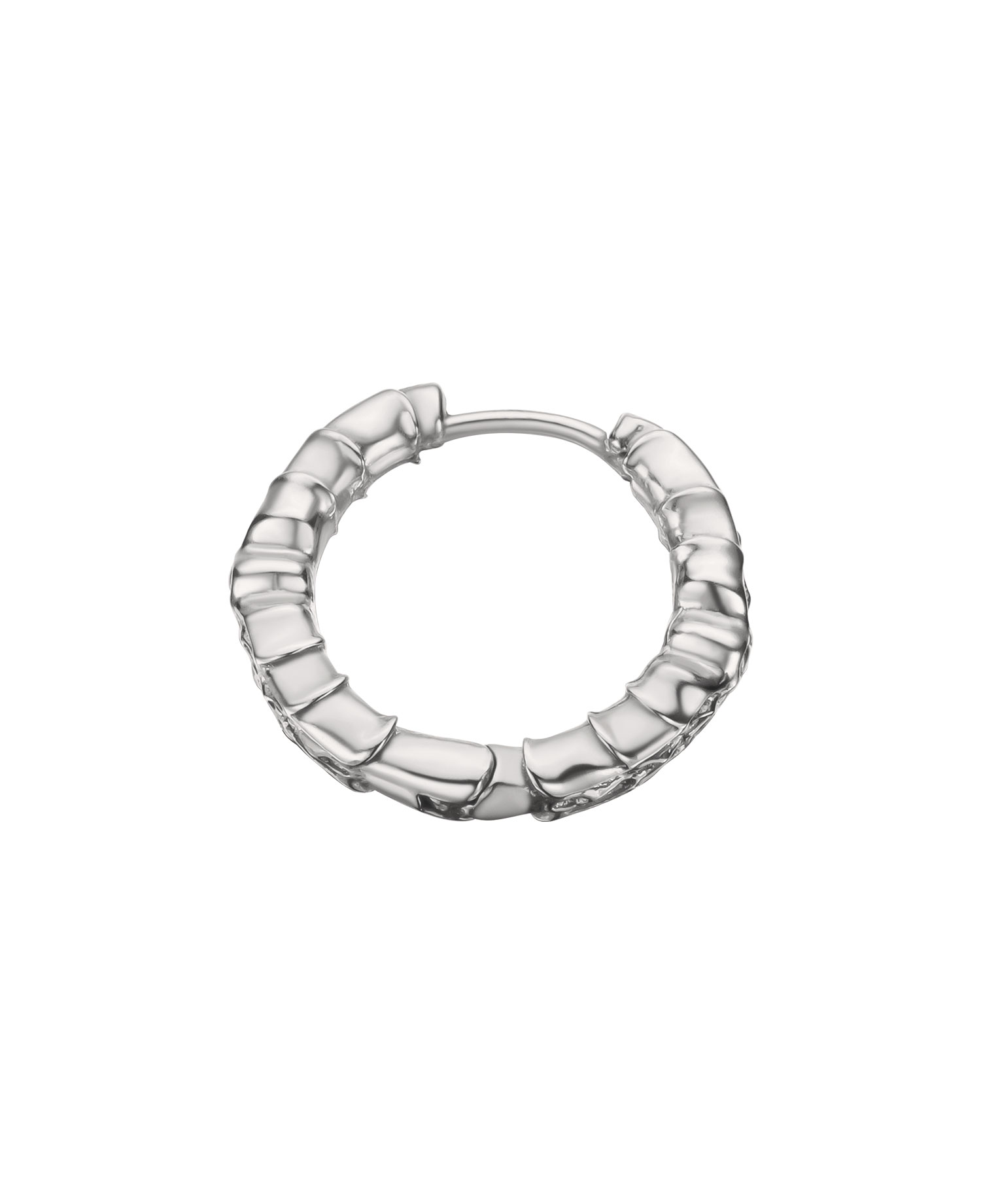 INSANE FLAME HOOP EARRINGS_SILVER