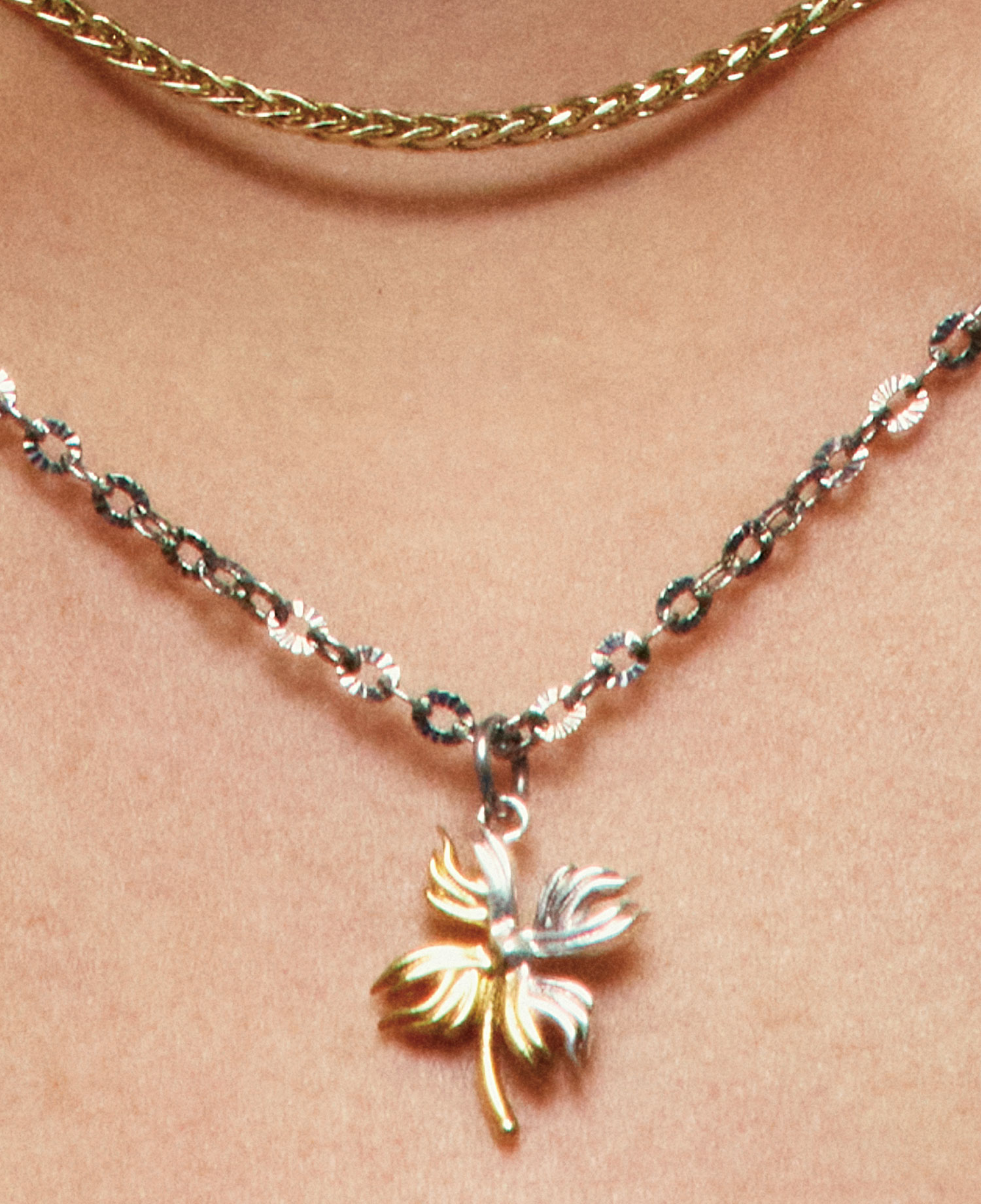 INSANE FLAME CLOVER NECKLACE_MULTI
