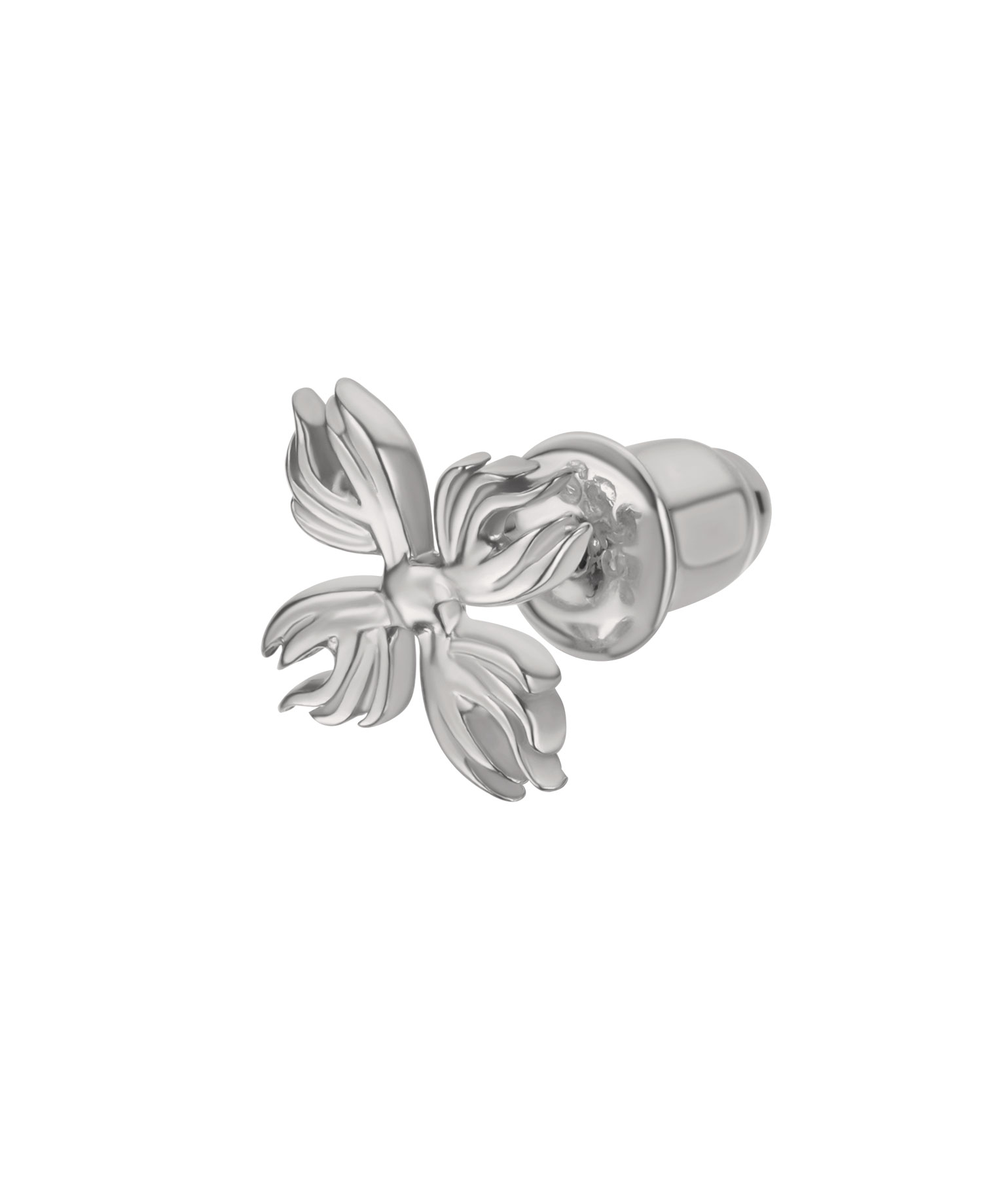 INSANE FLAME CLOVER EARRINGS_SILVER