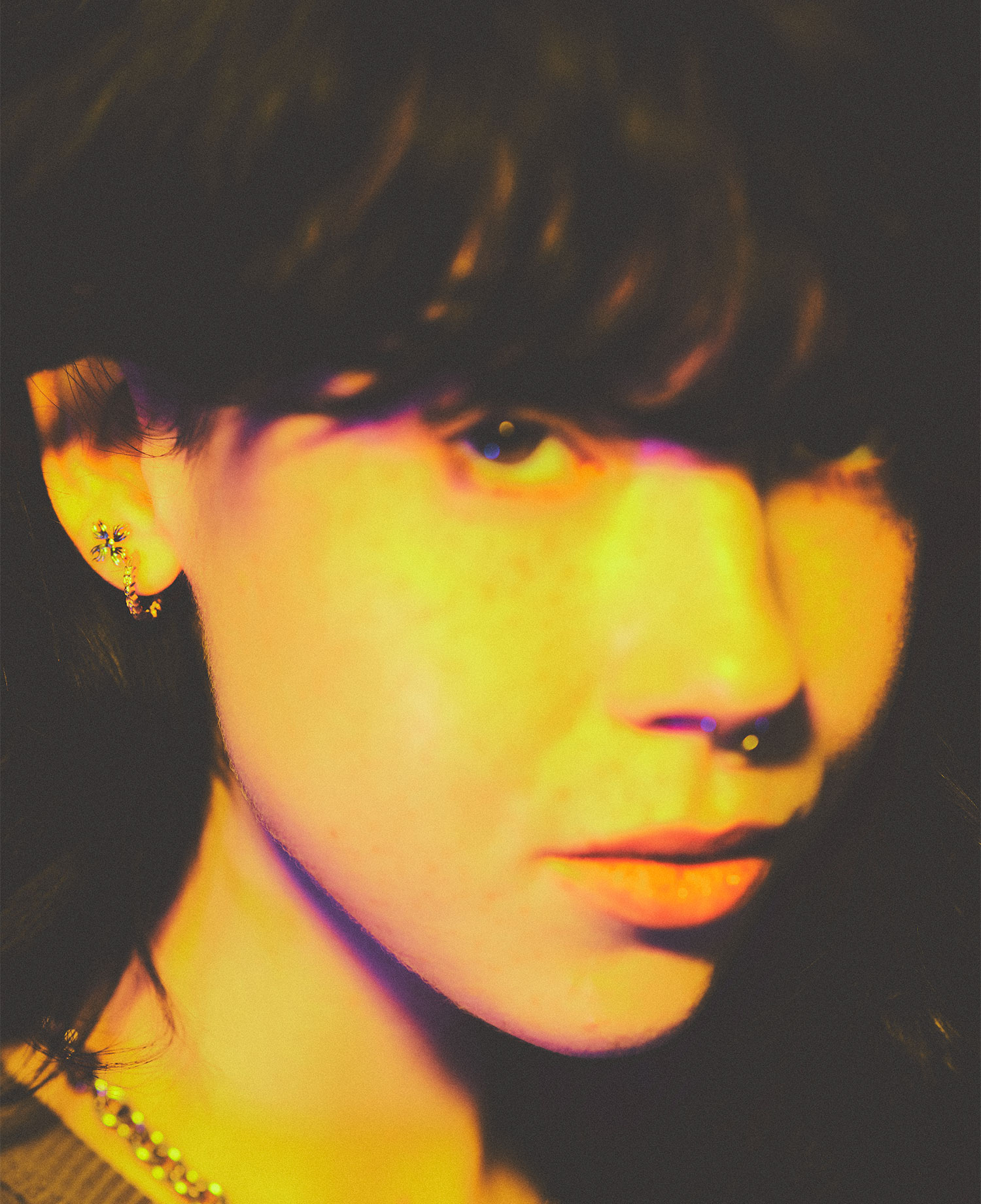 INSANE FLAME CLOVER EARRINGS_GOLD
