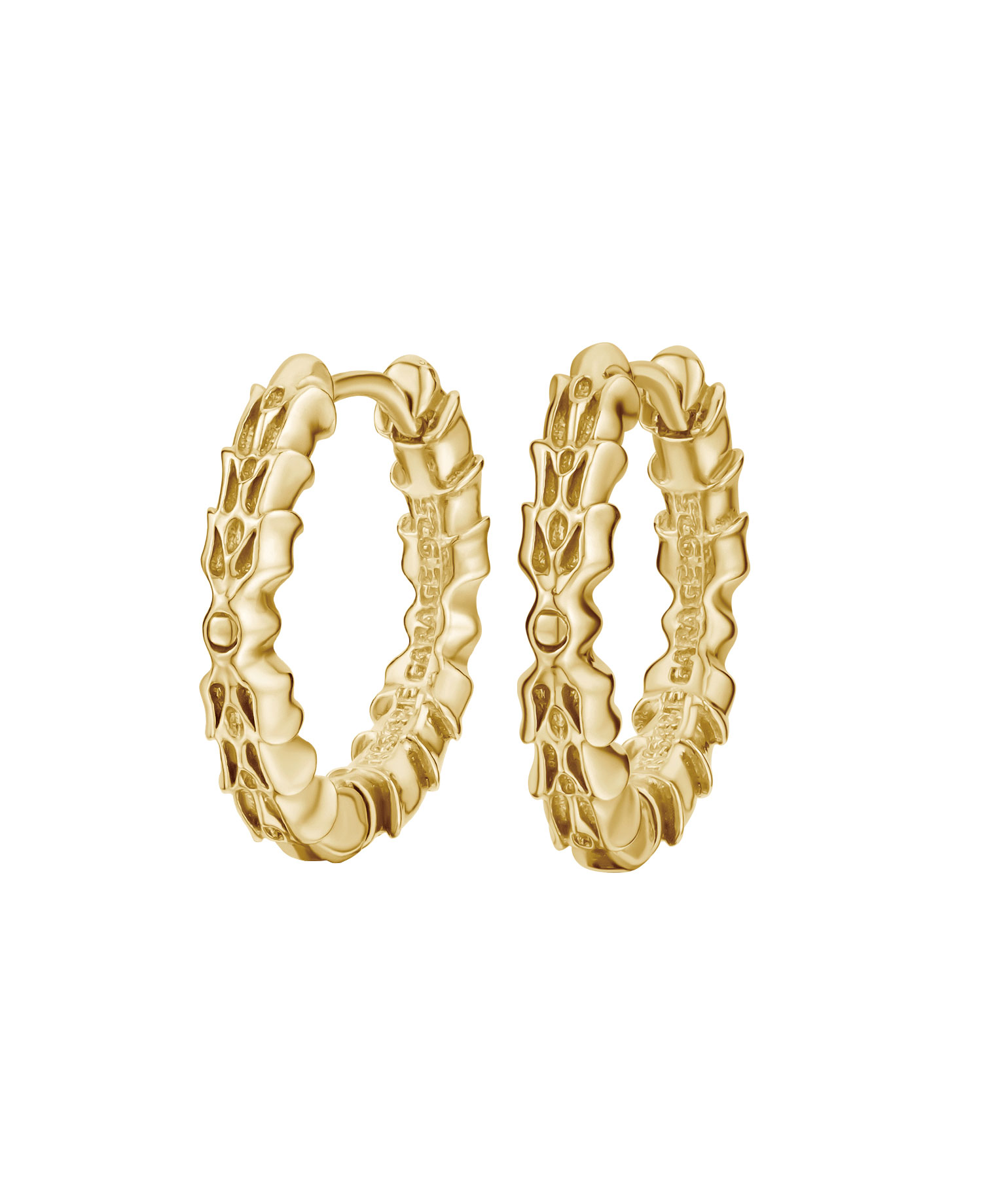INSANE FLAME HOOP EARRINGS_GOLD