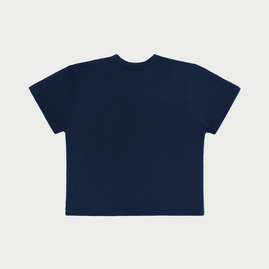 [CHERRY LA] THERMAL BABY TEE_VINTAGE NAVY