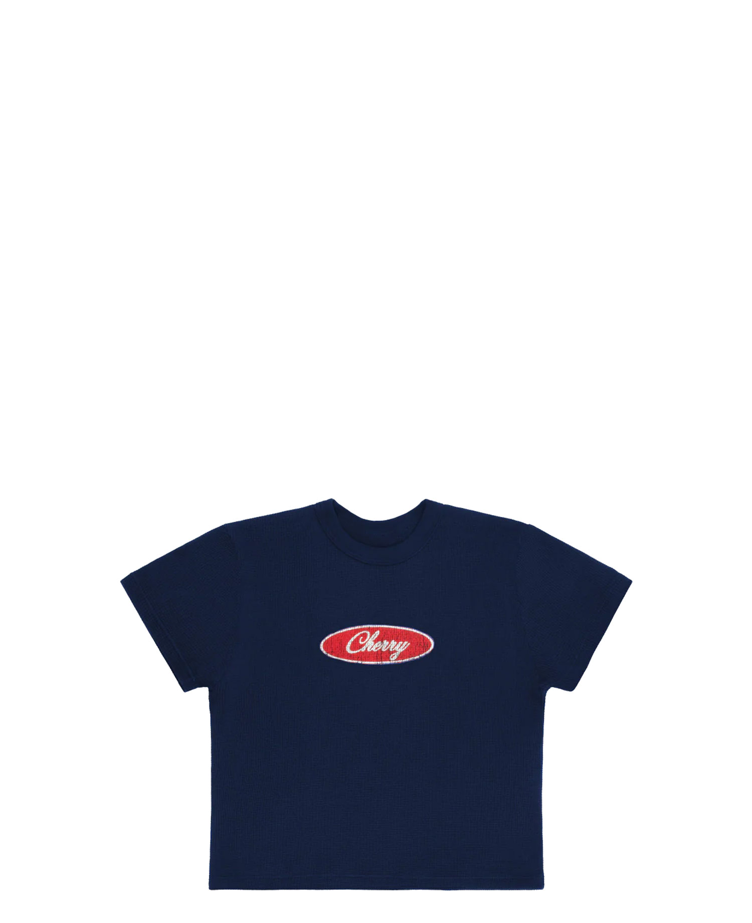 [CHERRY LA] THERMAL BABY TEE_VINTAGE NAVY