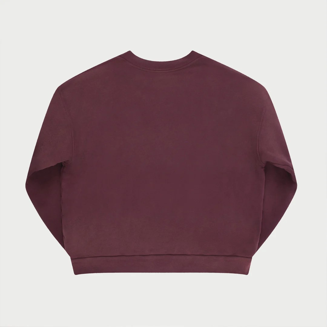 [CHERRY LA] VINTAGE ATHLETIC CREWNECK_MAROON