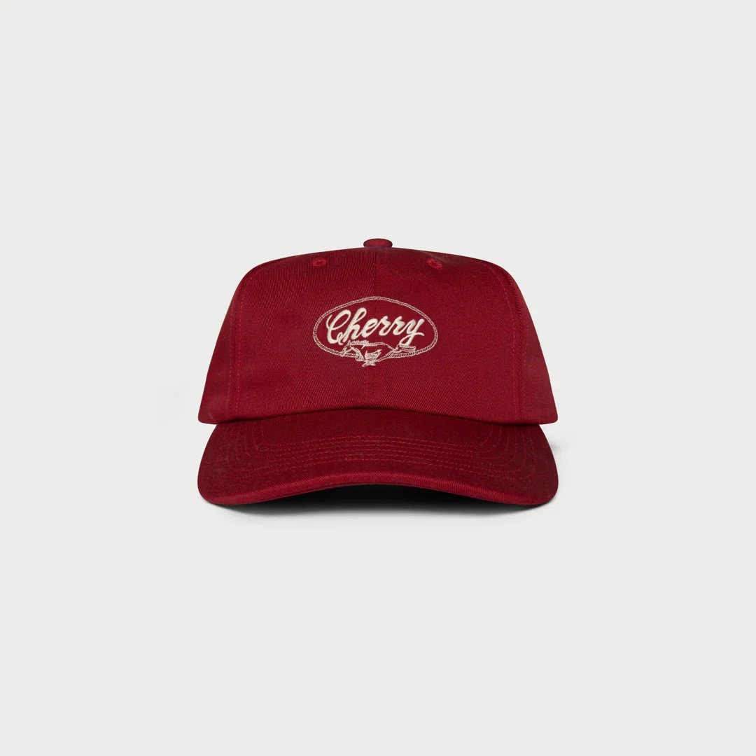 [CHERRY LA] HORSE POWER UNSTRUCTURED HAT_RED