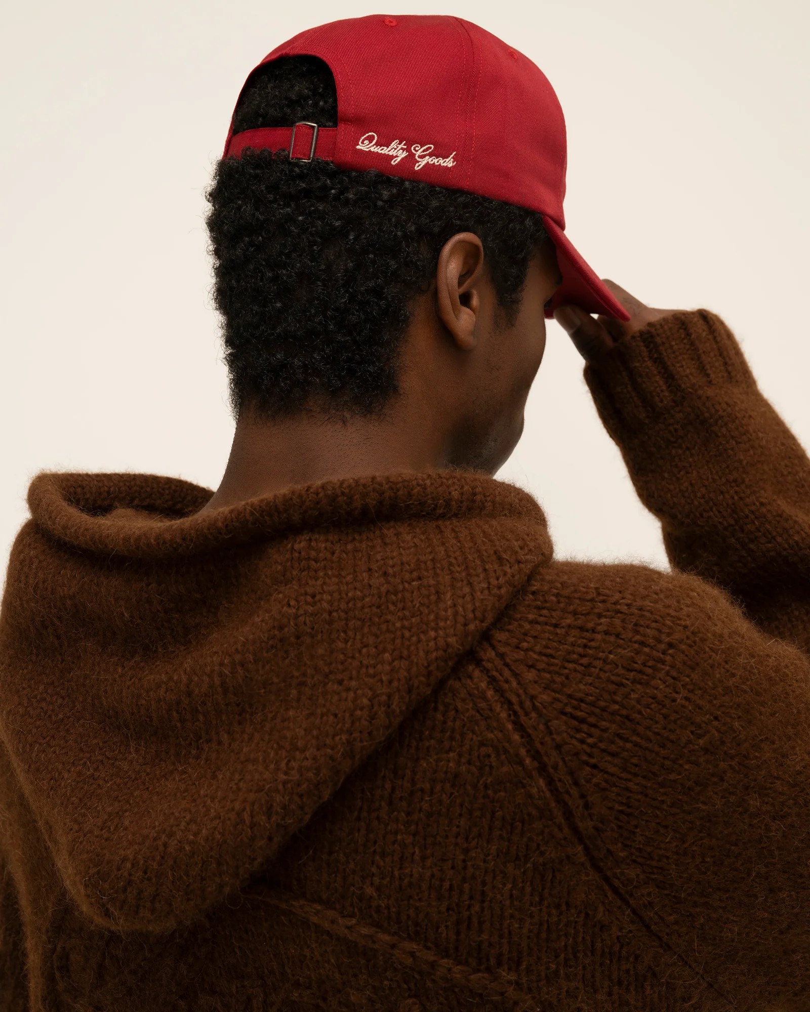 [CHERRY LA] HORSE POWER UNSTRUCTURED HAT_RED