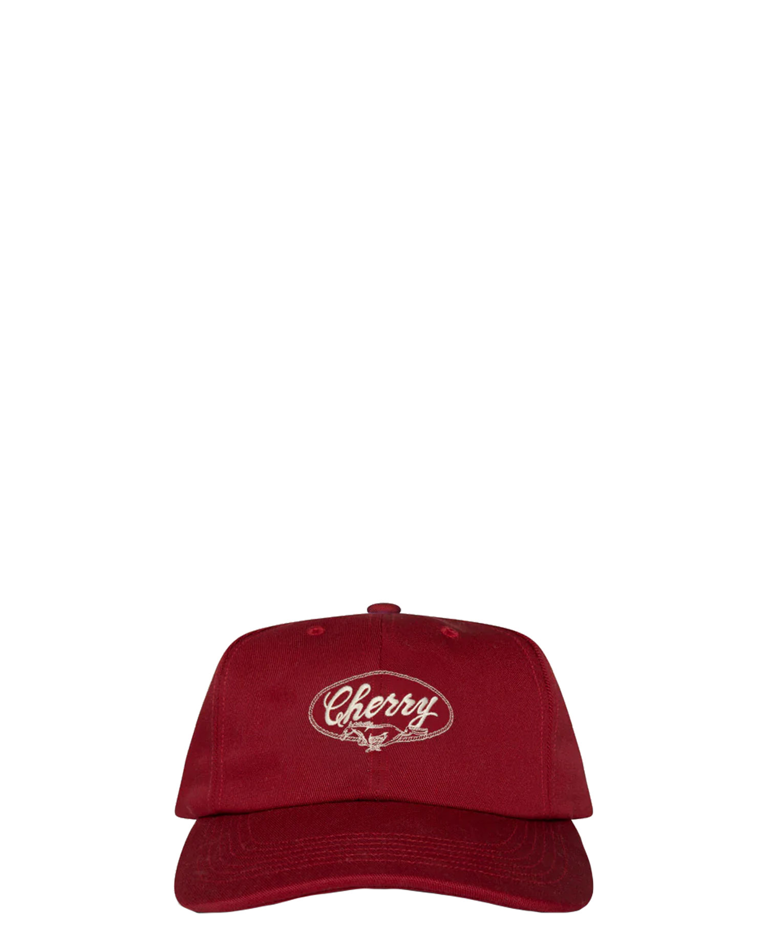 [CHERRY LA] HORSE POWER UNSTRUCTURED HAT_RED