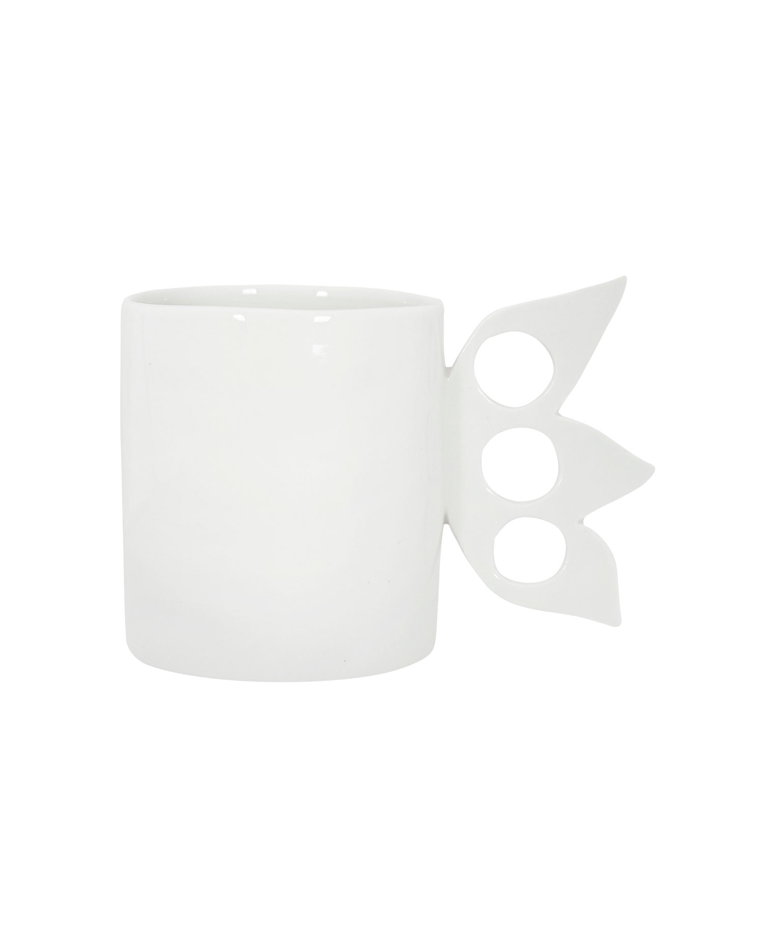 SHINIKATA FLAME NUCKLE MUG_OFF WHITE