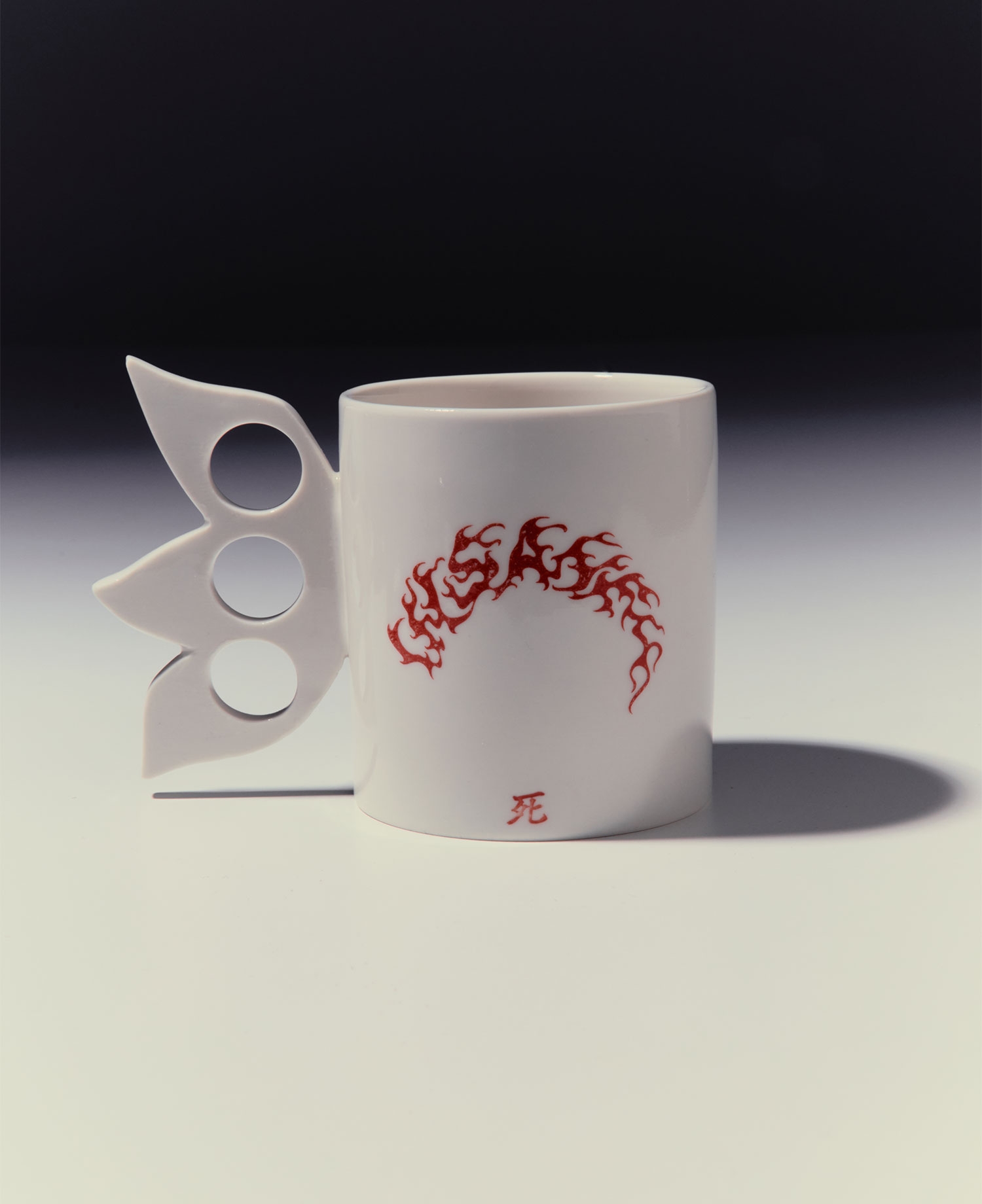 SHINIKATA FLAME NUCKLE MUG_OFF WHITE