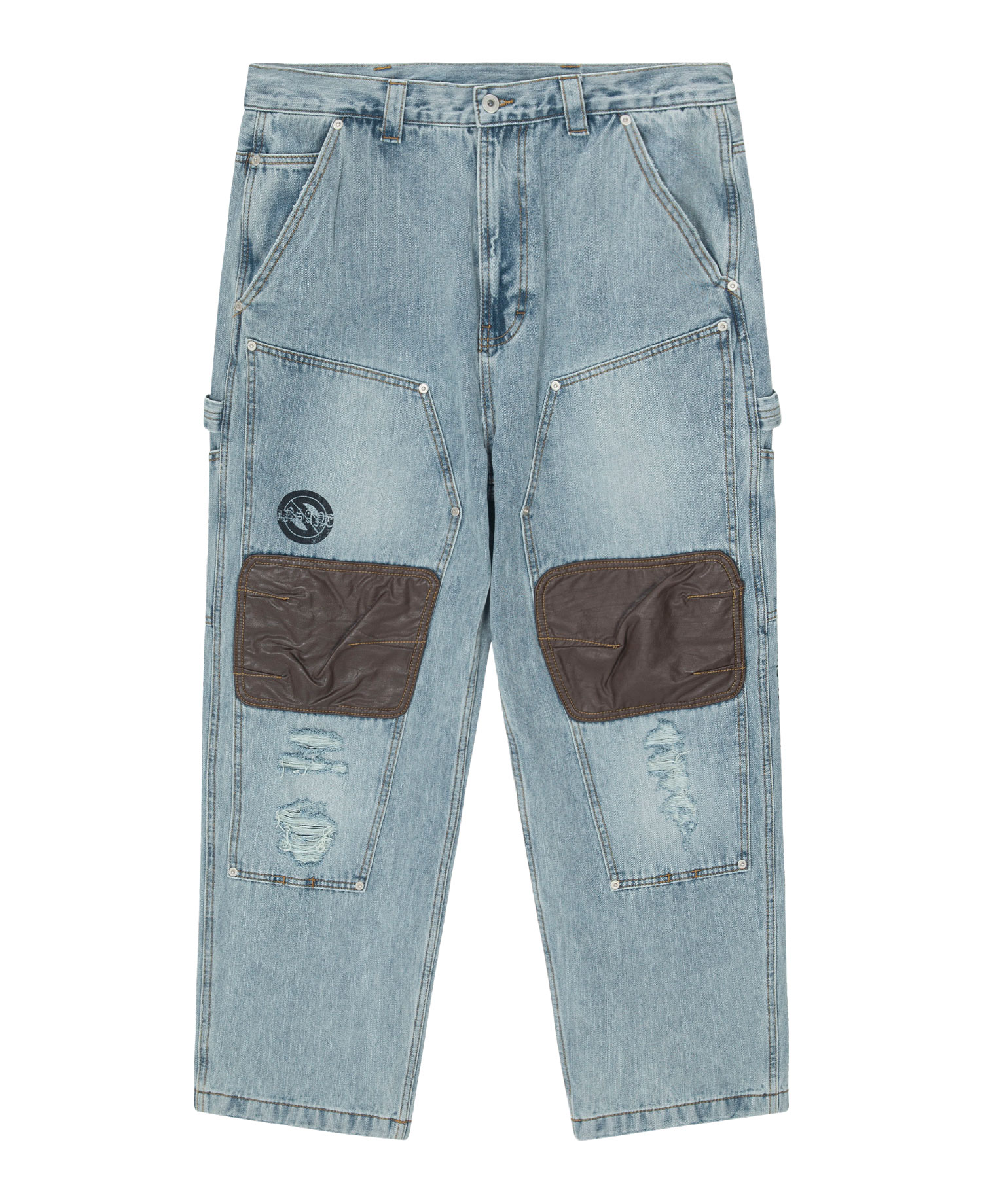 [RE-WORK] INSANE DOUBLE-KNEE WORKPANTS_LIGHT BLUE