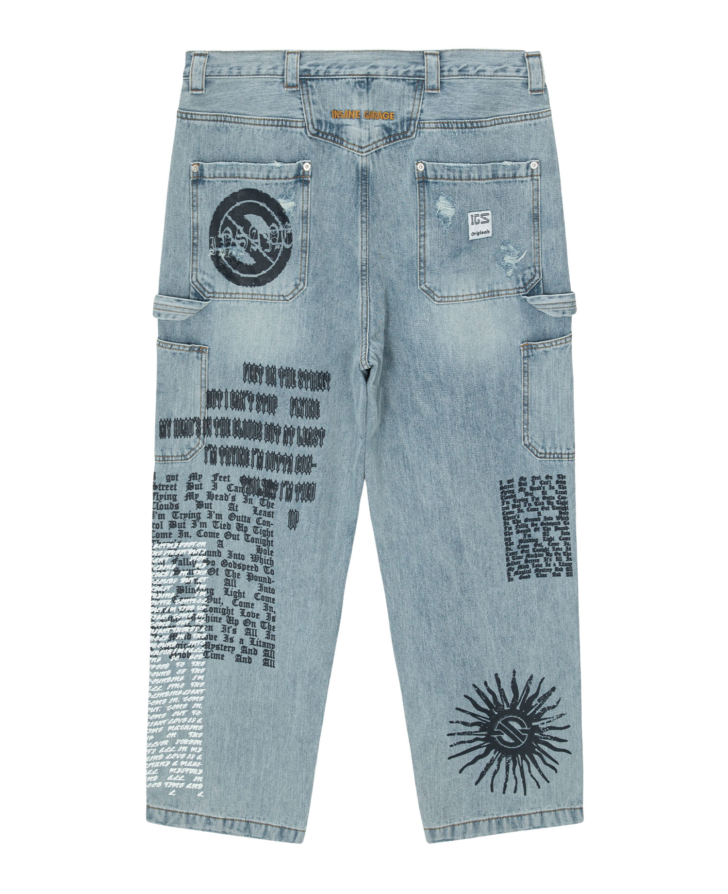 [RE-WORK] INSANE DOUBLE-KNEE WORKPANTS_LIGHT BLUE