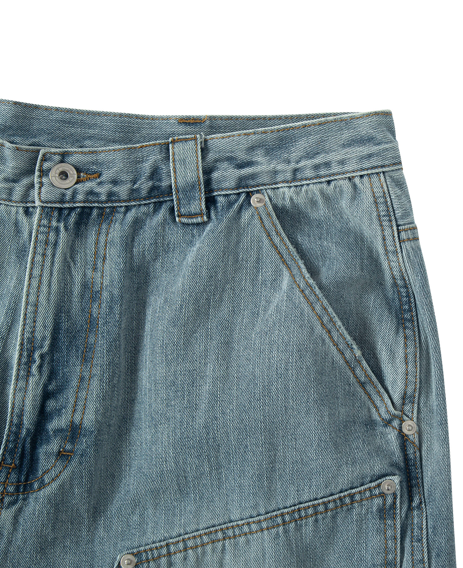 [RE-WORK] INSANE DOUBLE-KNEE WORKPANTS_LIGHT BLUE