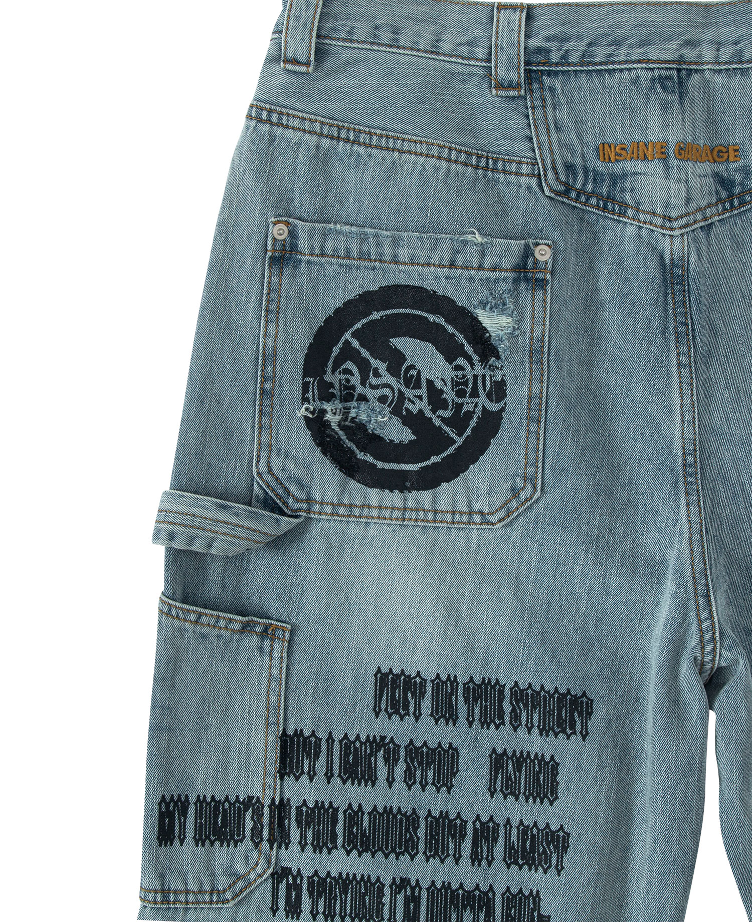 [RE-WORK] INSANE DOUBLE-KNEE WORKPANTS_LIGHT BLUE