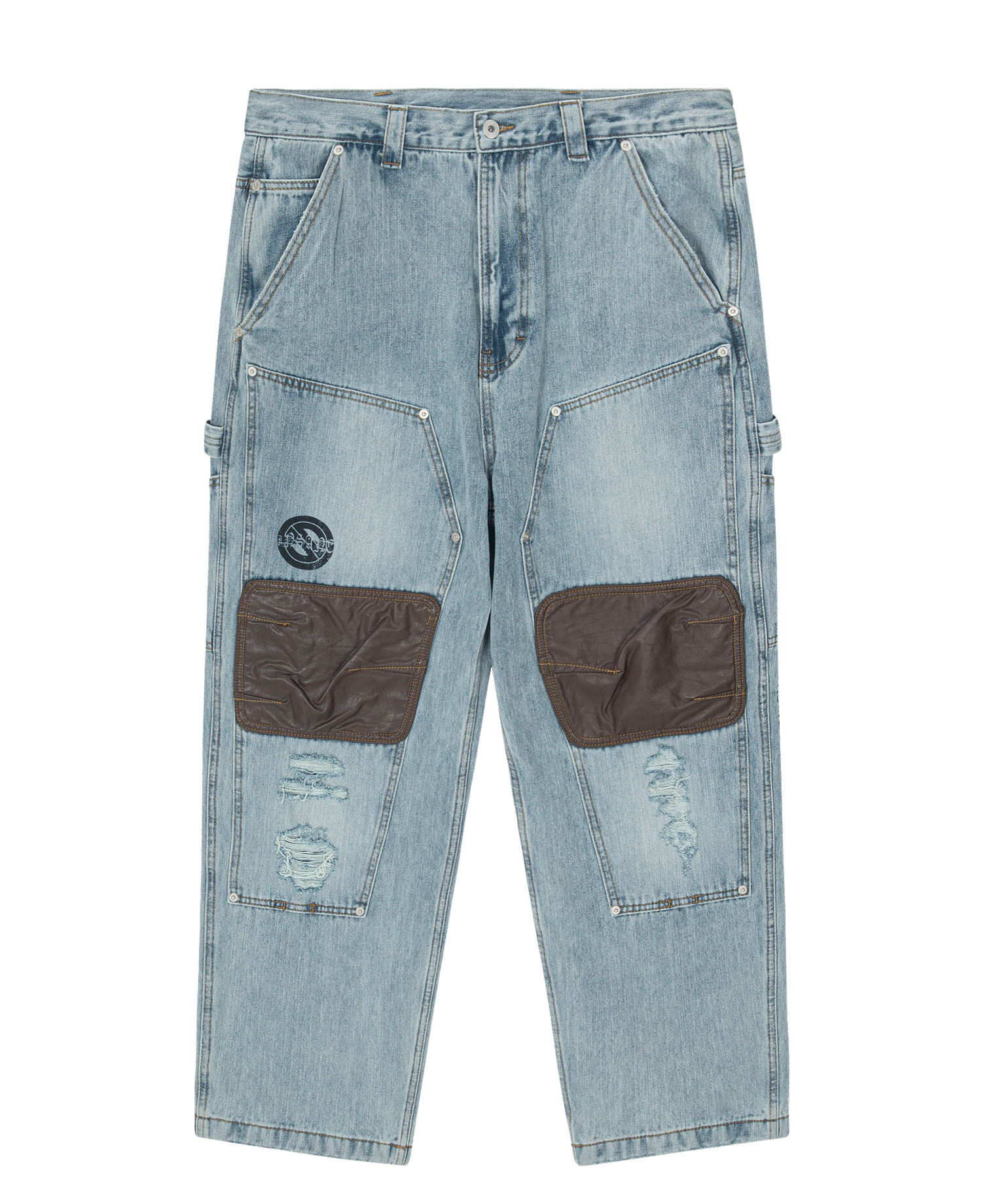 [RE-WORK] INSANE DOUBLE-KNEE WORKPANTS_LIGHT BLUE
