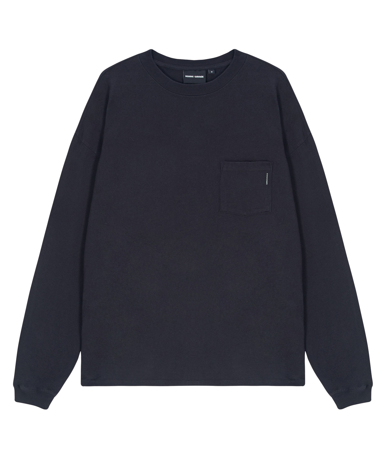 INSANE GRAPHIC POCKET LONG SLV_WASHED BLACK