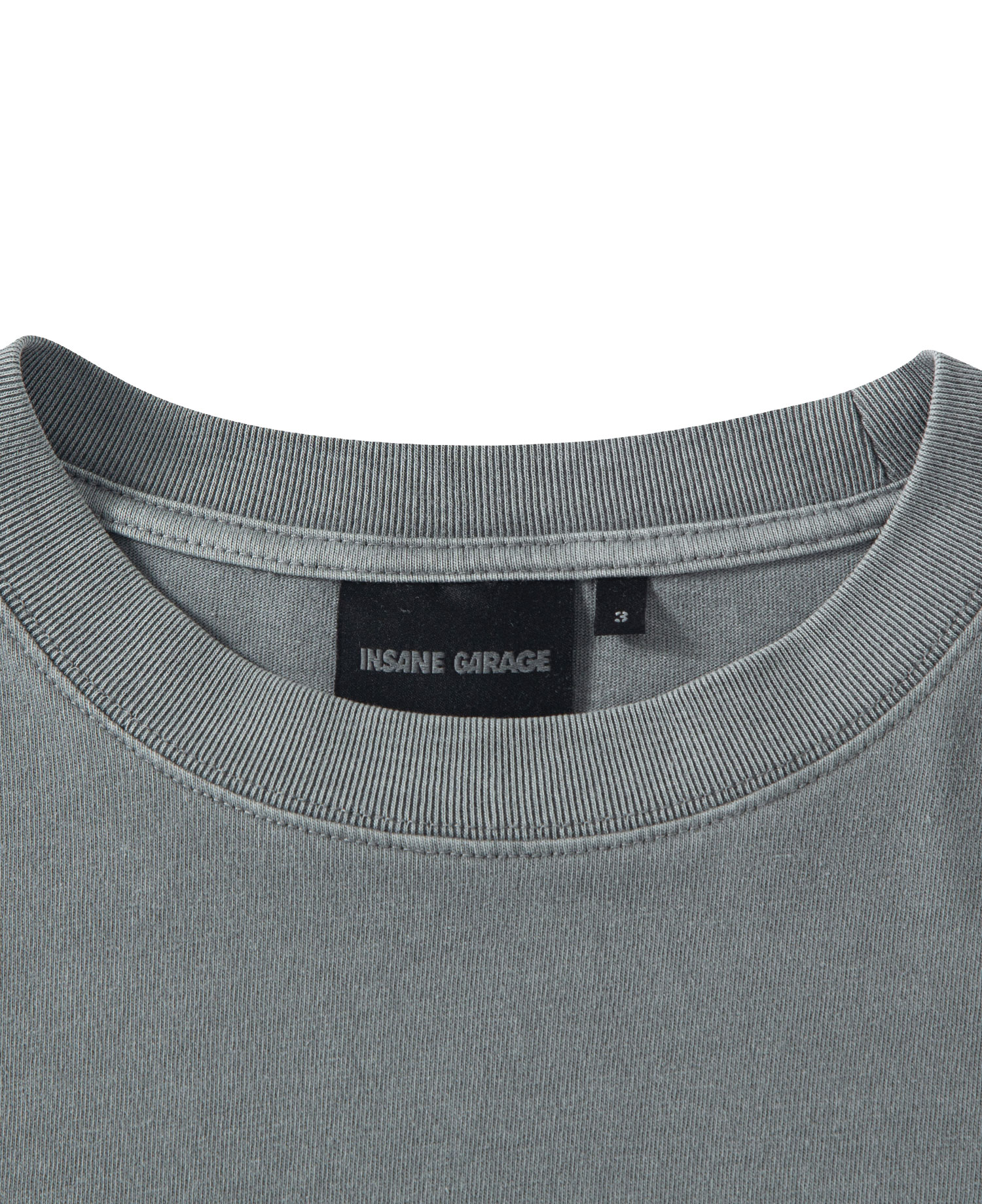 [EMPTY EXCLUSIVE] INSANE GRAPHIC POCKET LONG SLV_CHARCOAL