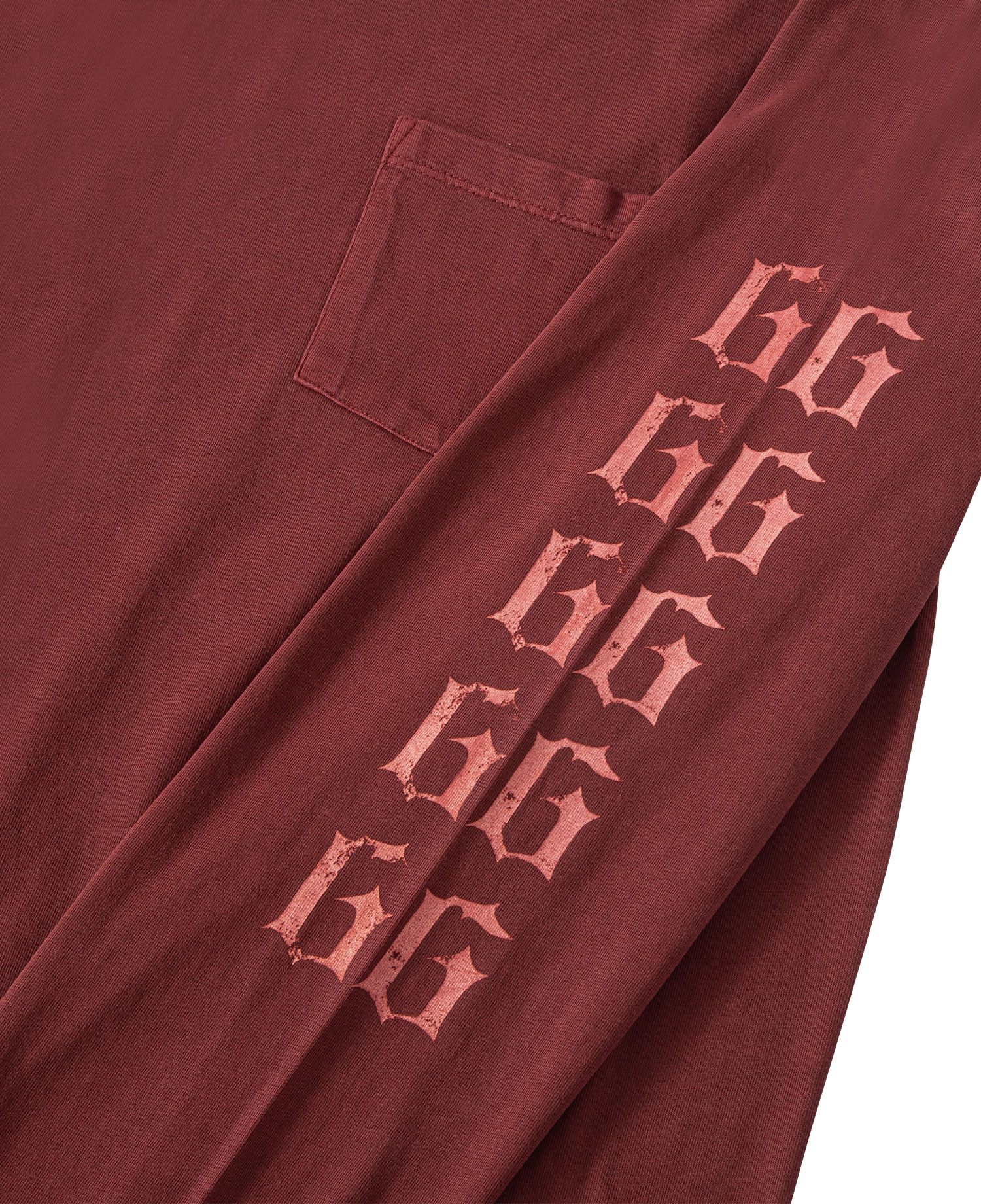 INSANE GRAPHIC POCKET LONG SLV_BURGUNDY