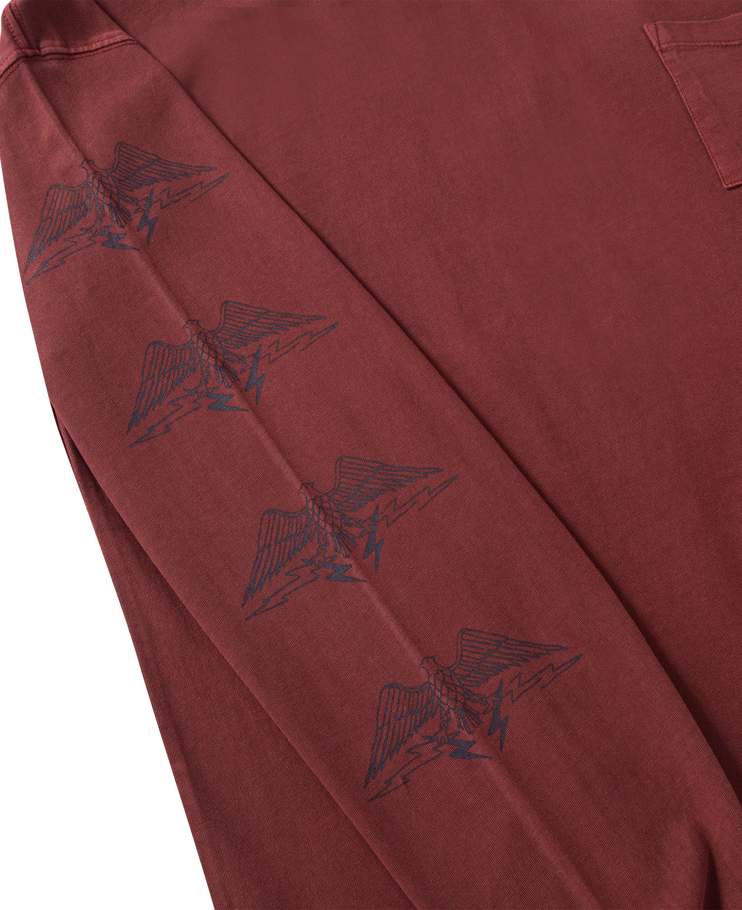 INSANE GRAPHIC POCKET LONG SLV_BURGUNDY