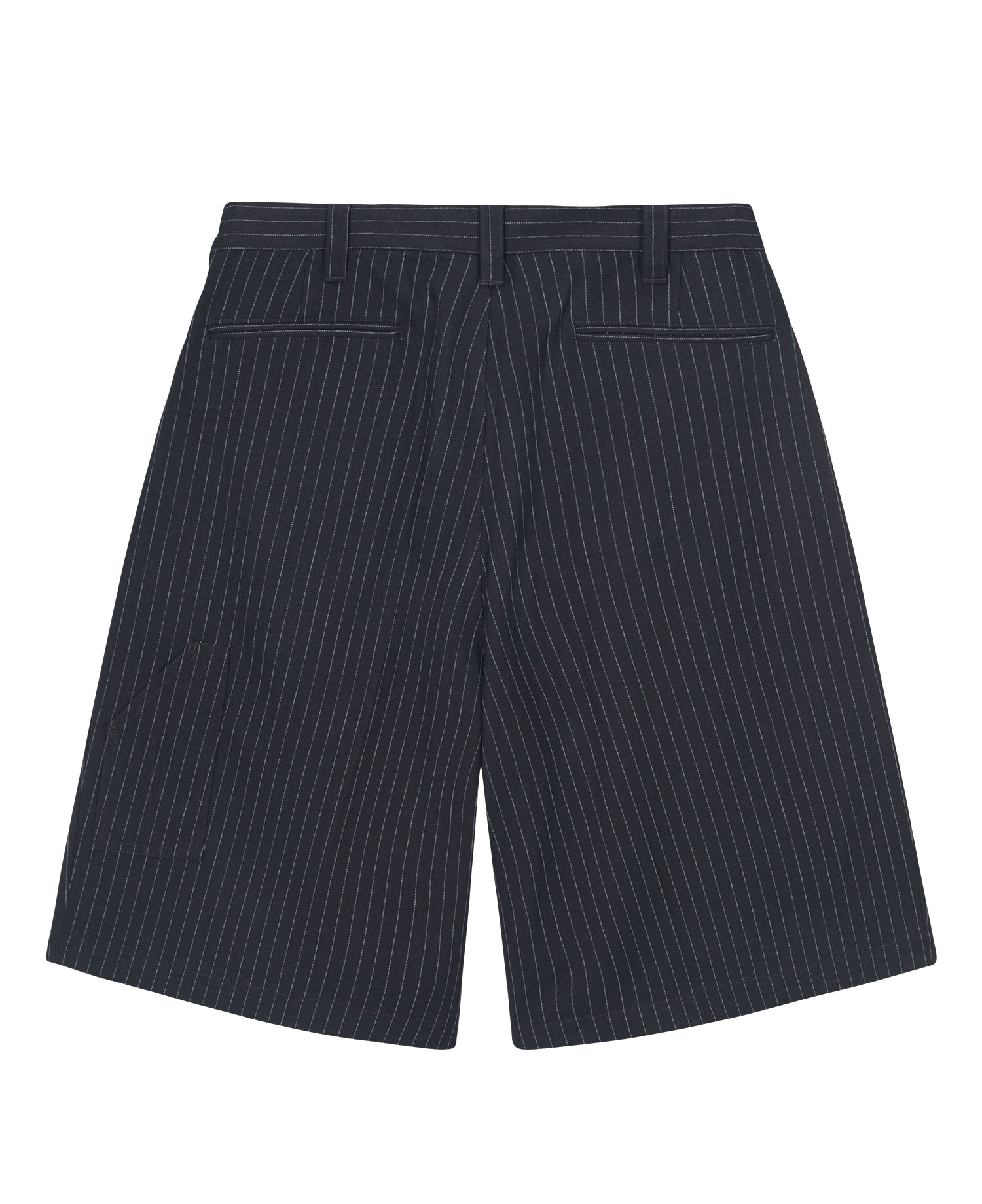 INSANE TAILORED PIN STRIPE SHORTS_BROWN