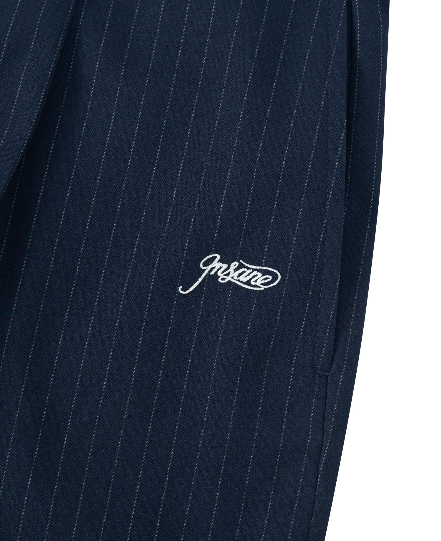 INSANE TAILORED PIN STRIPE SHORTS_NAVY