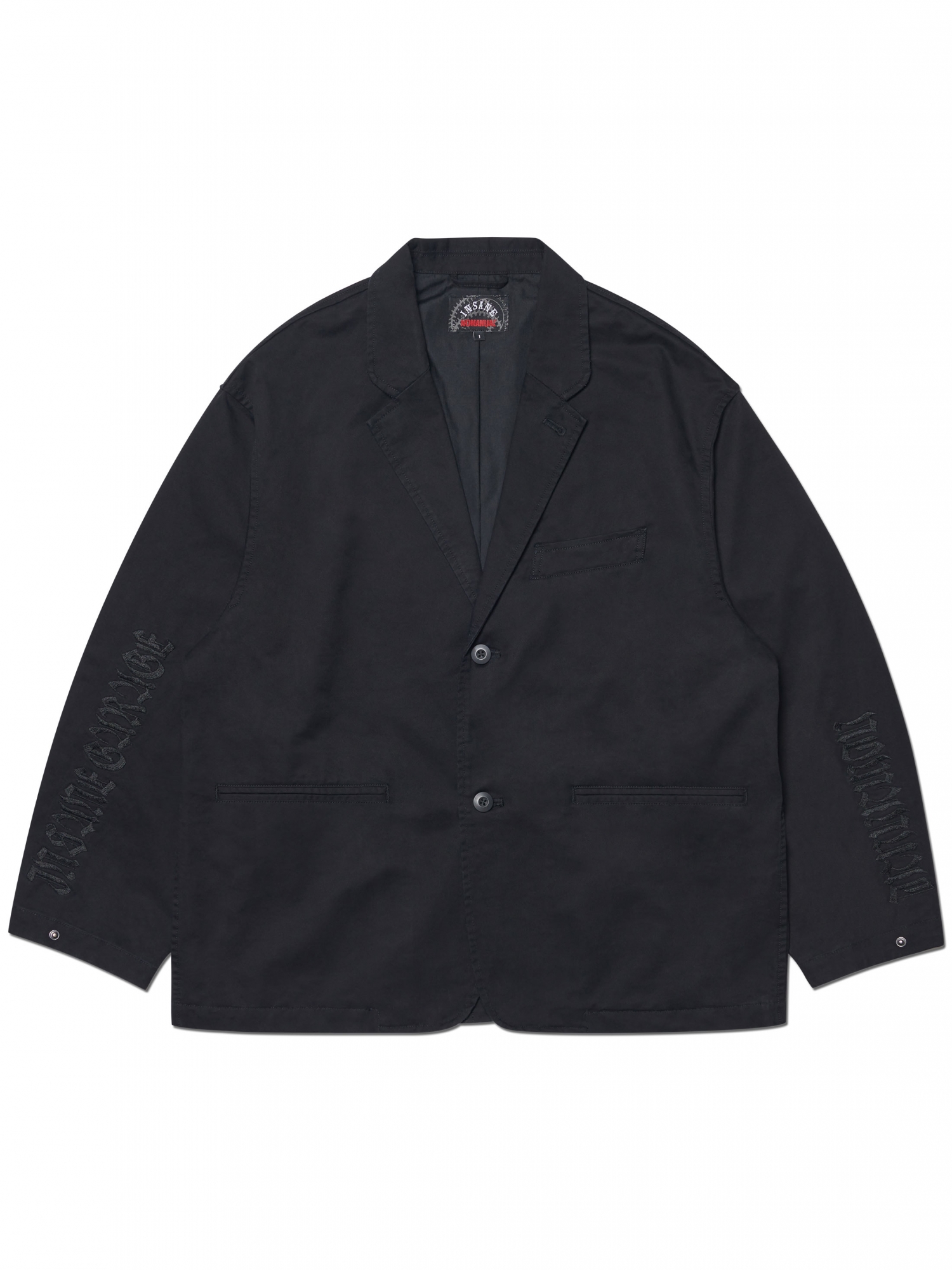 [NOMANUAL] WASHED CHINO JACKET_WASHED BLACK